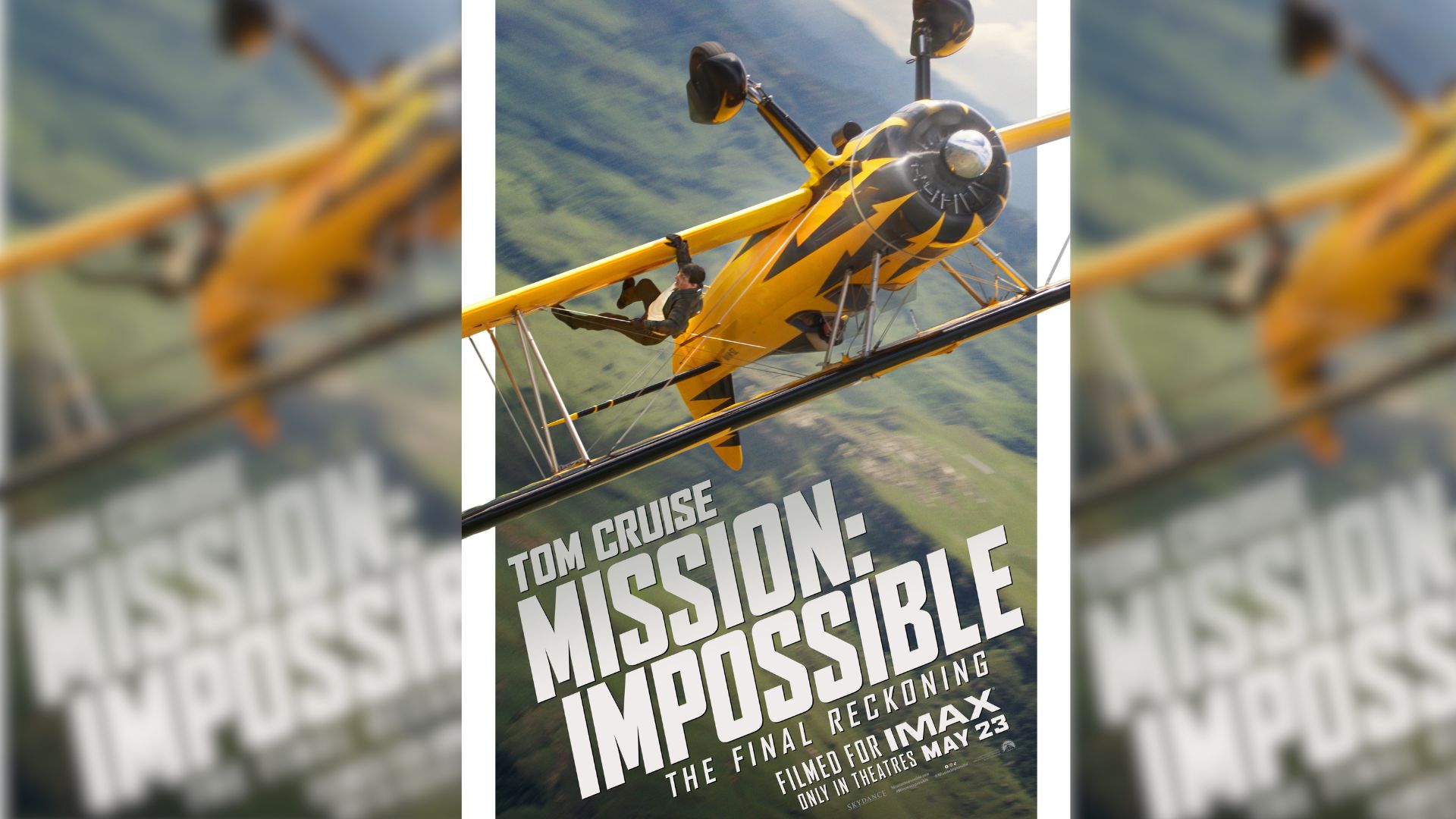 Tom Cruise hangs upside down in