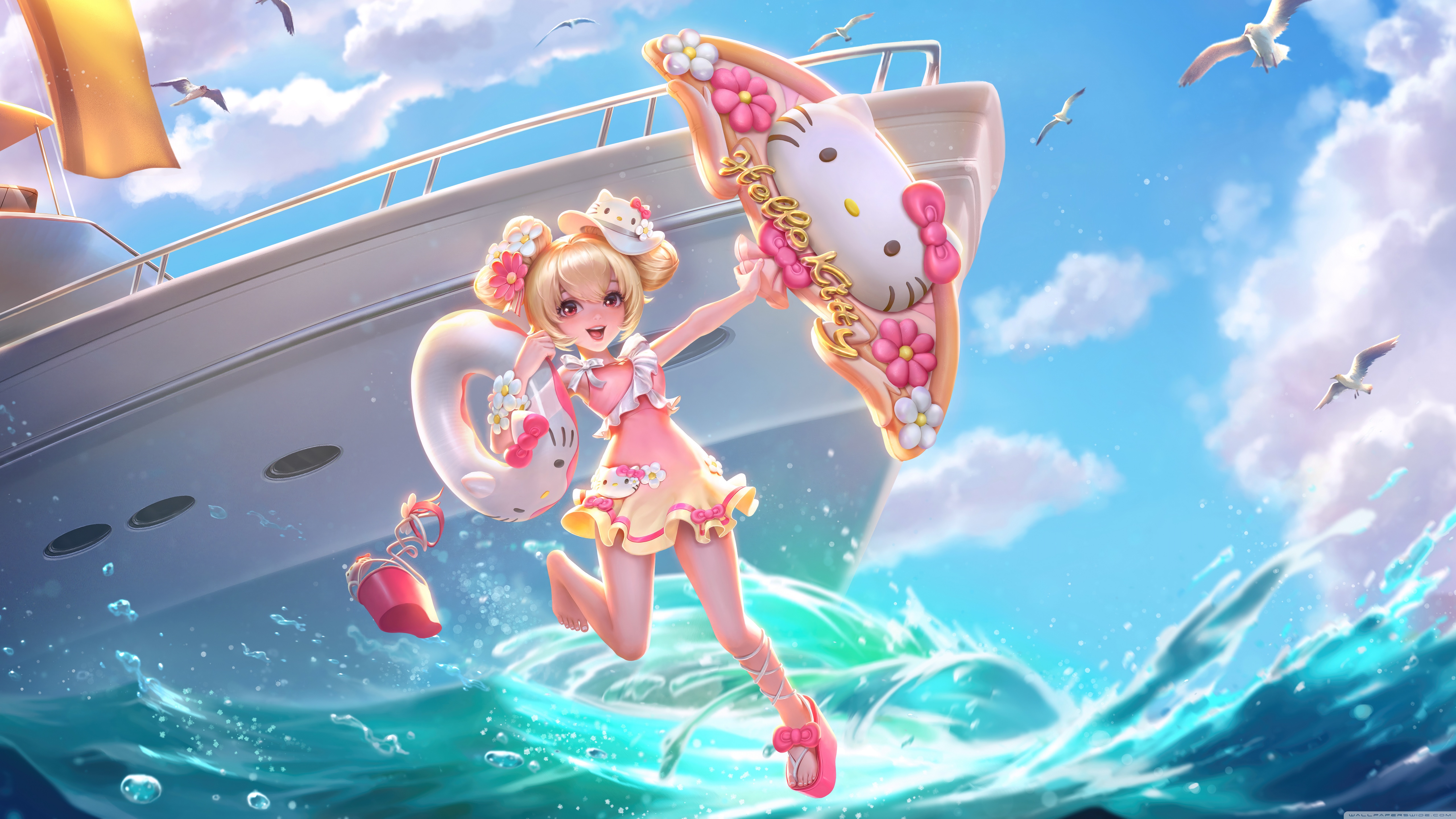 Summertime, Drawing Ultra HD Wallpaper