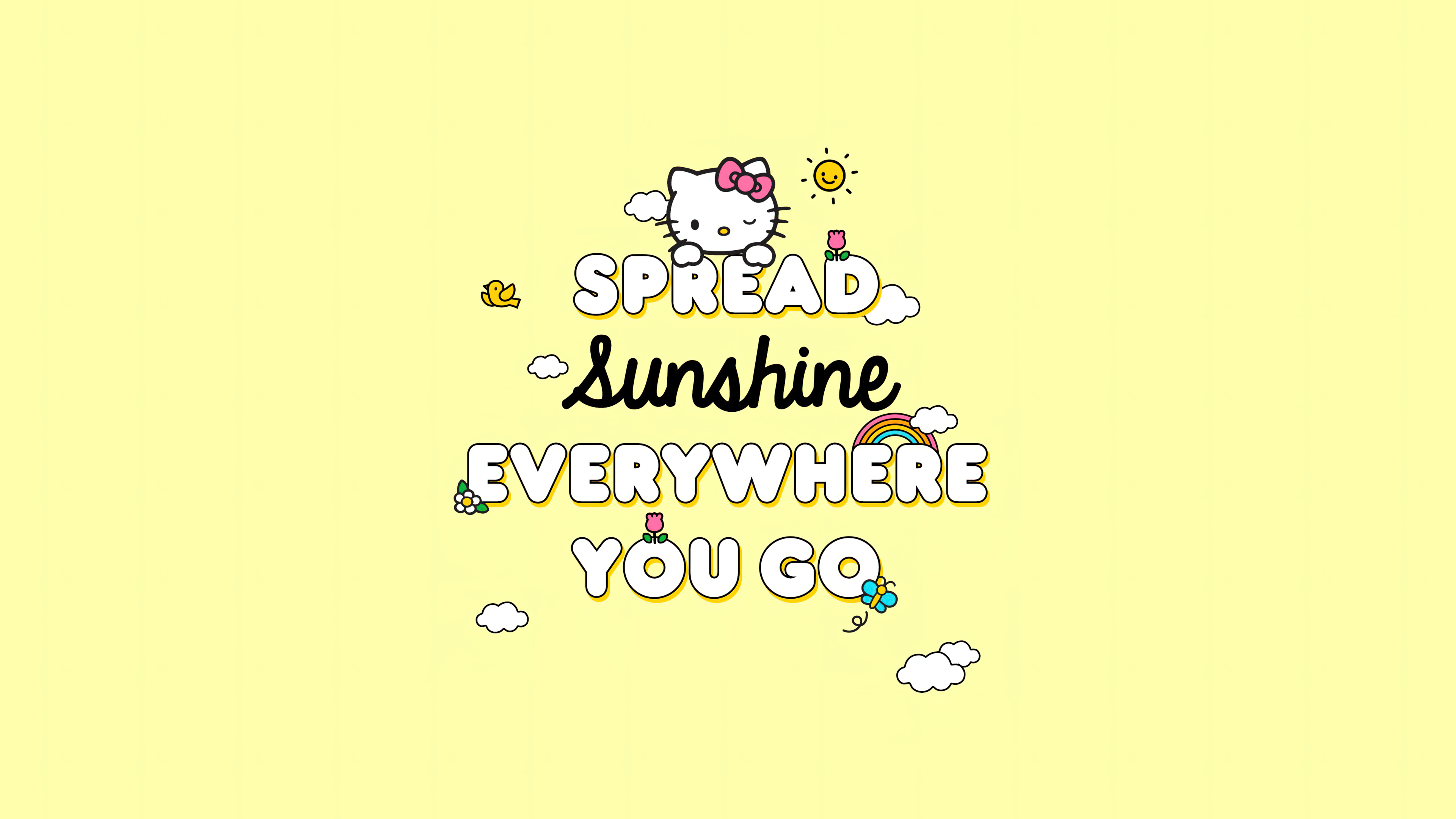 Spread sunshine Wallpaper 4K, Hello