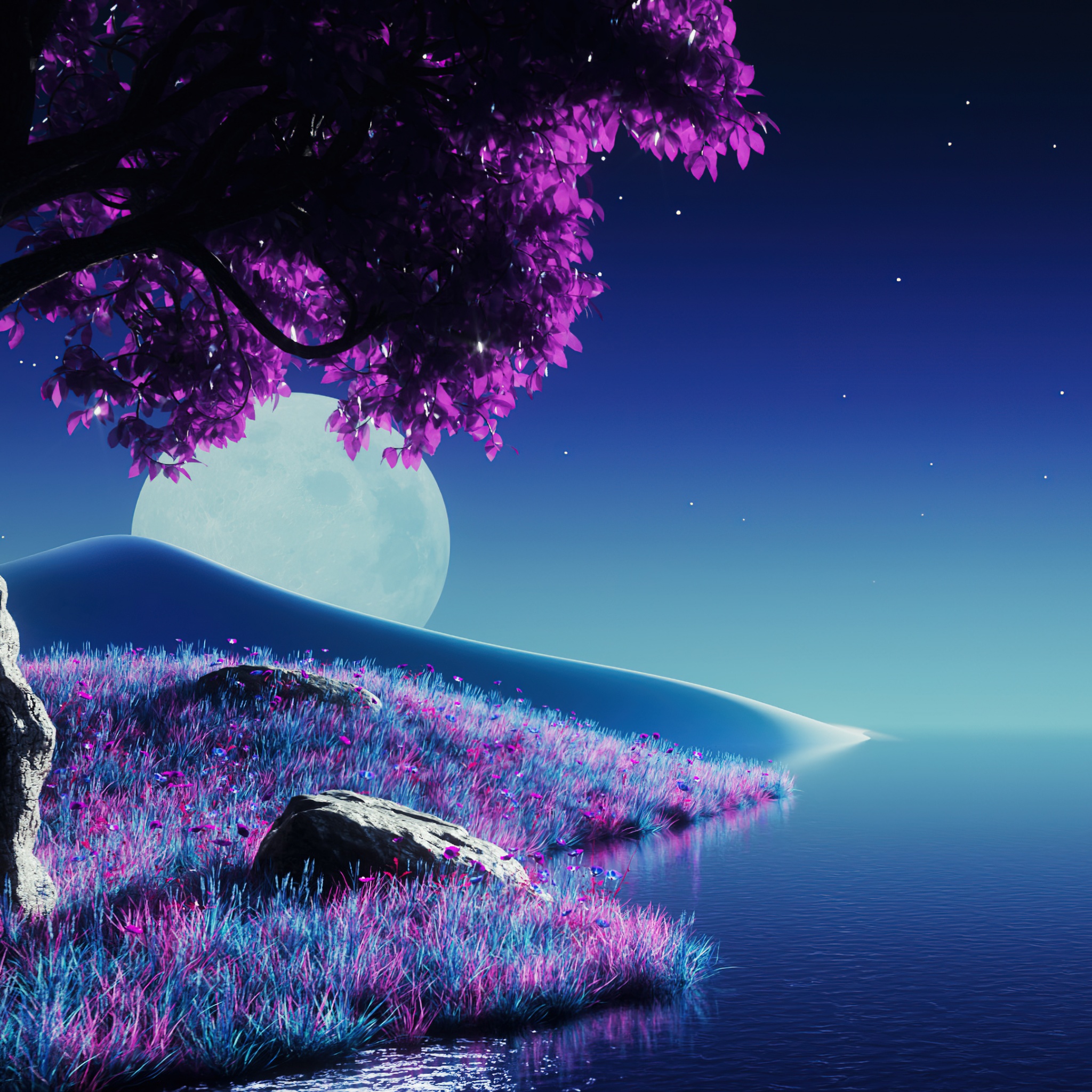 Purple aesthetic Wallpaper 4K