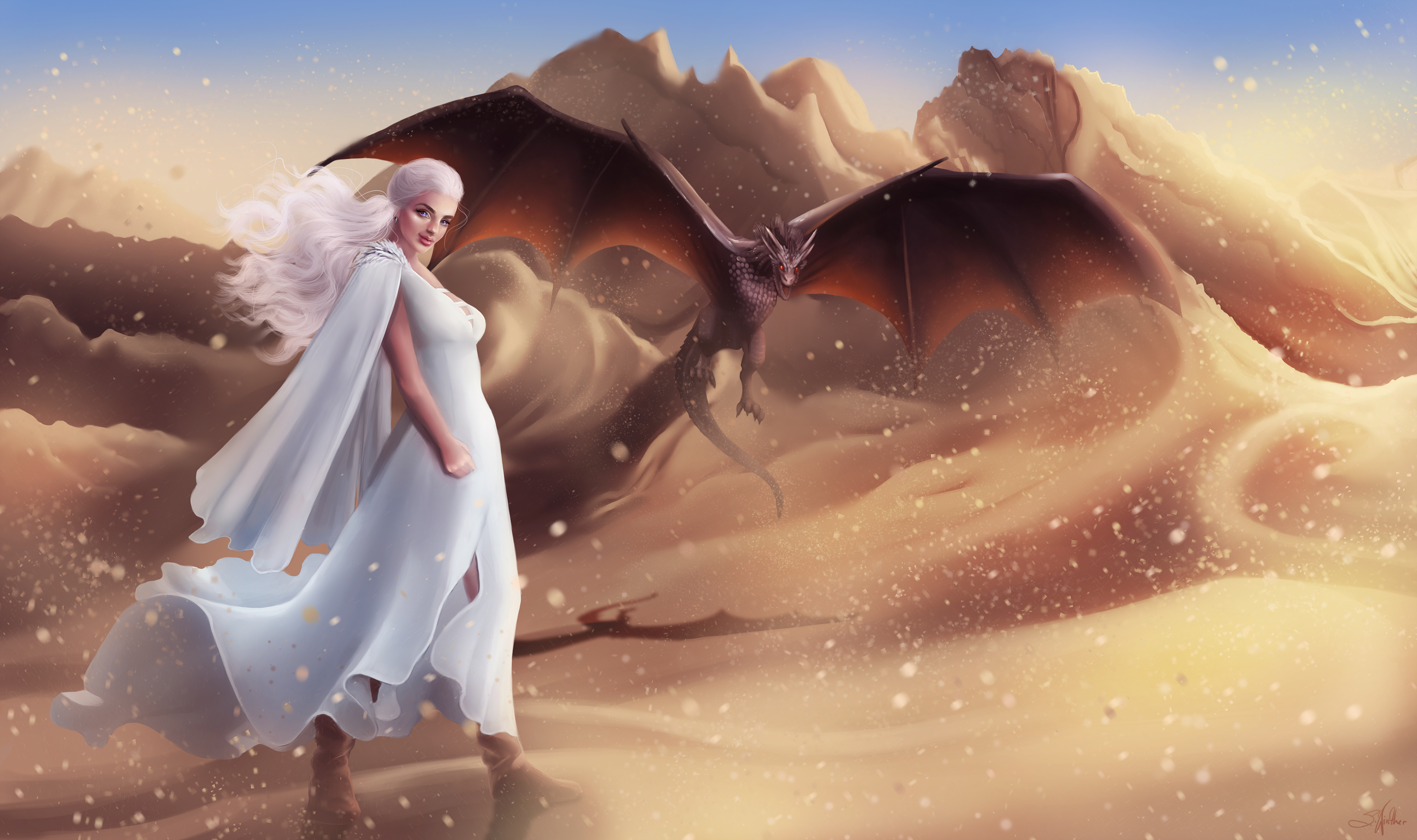Mother Of Dragons Art 4k Wallpaper, HD