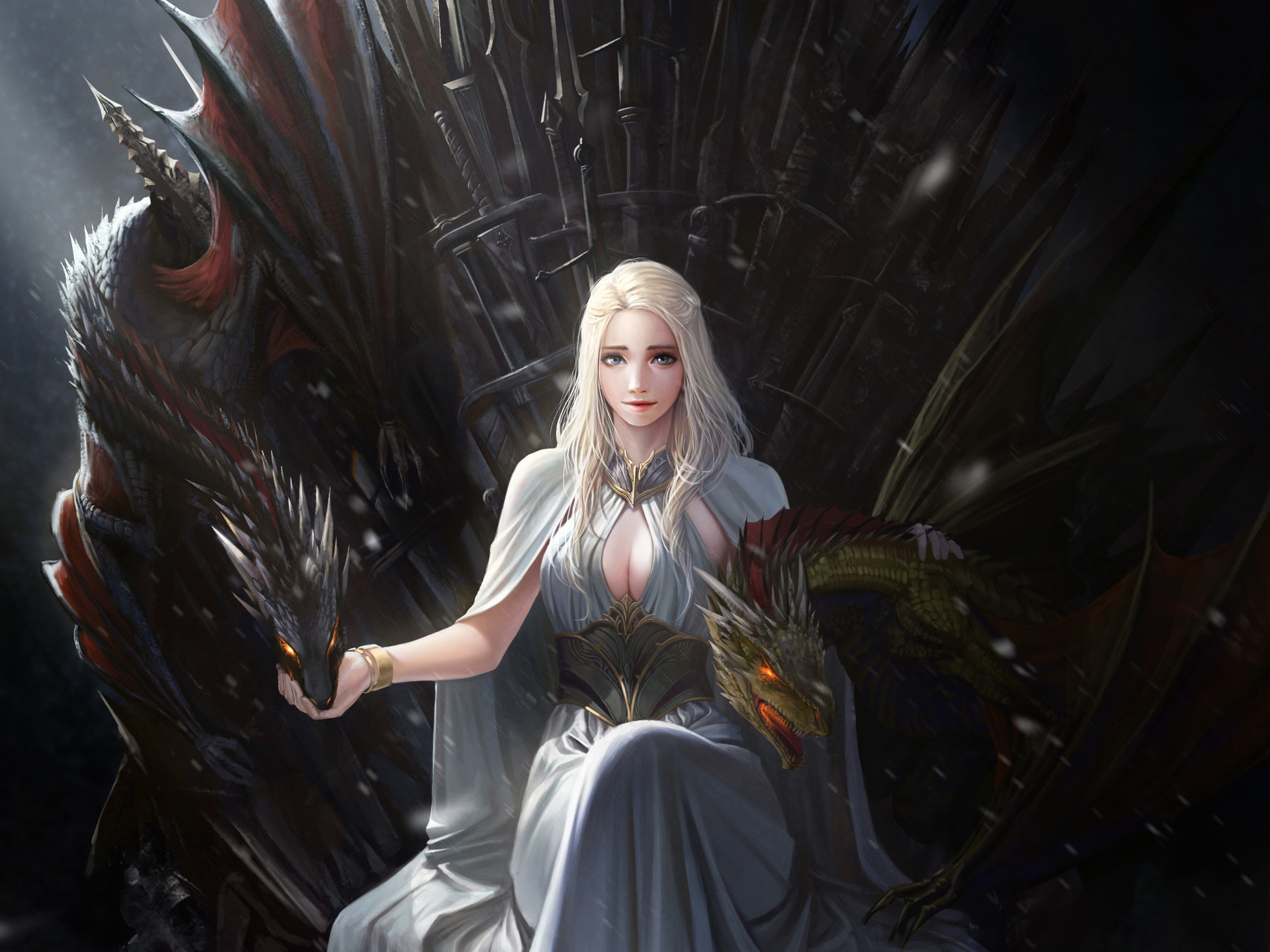 Daenerys Targaryen HD Wallpaper: Throne
