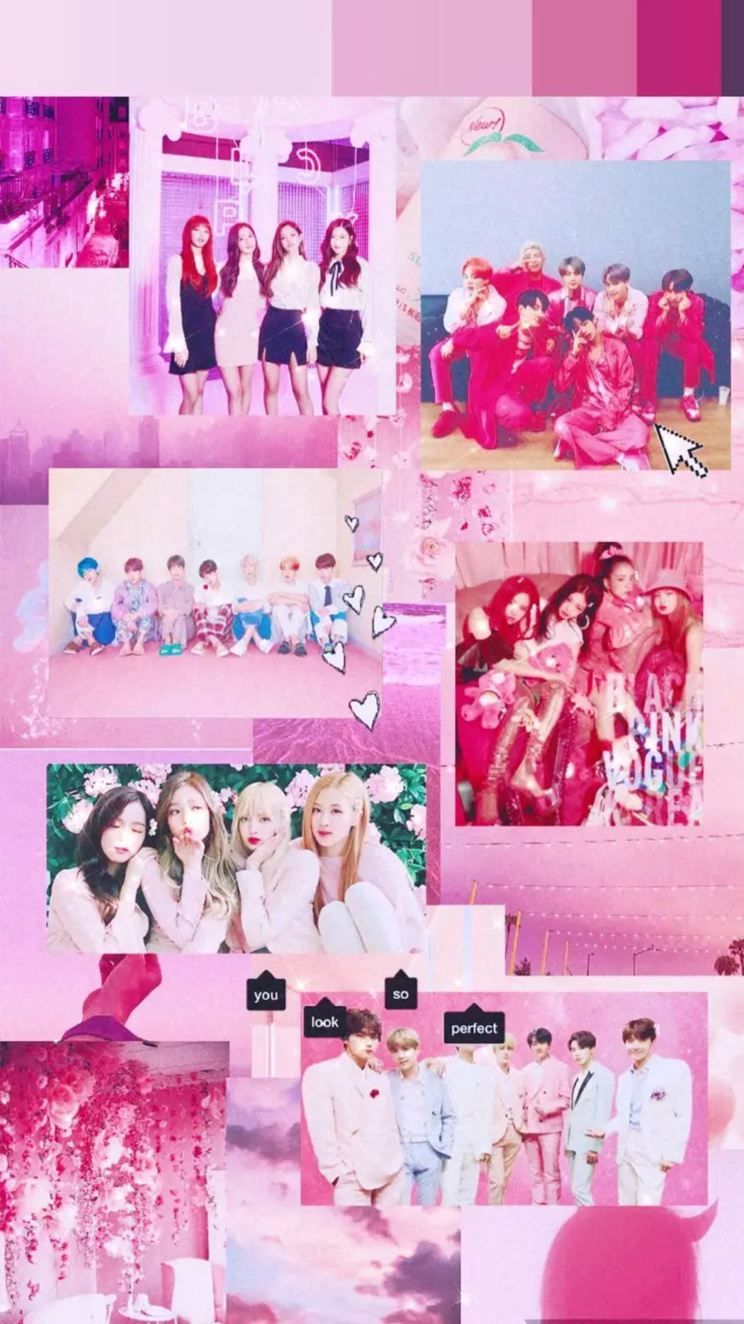Bts And Blackpink Pink Aesthetic