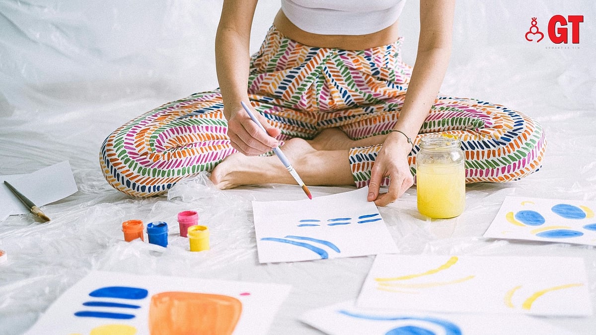 Art workshop at The Blue Brick Wall