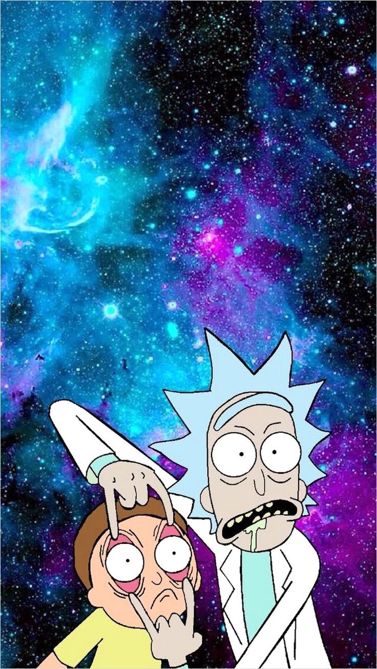 4k Resolution Rick And Morty Wallpaper Blue
