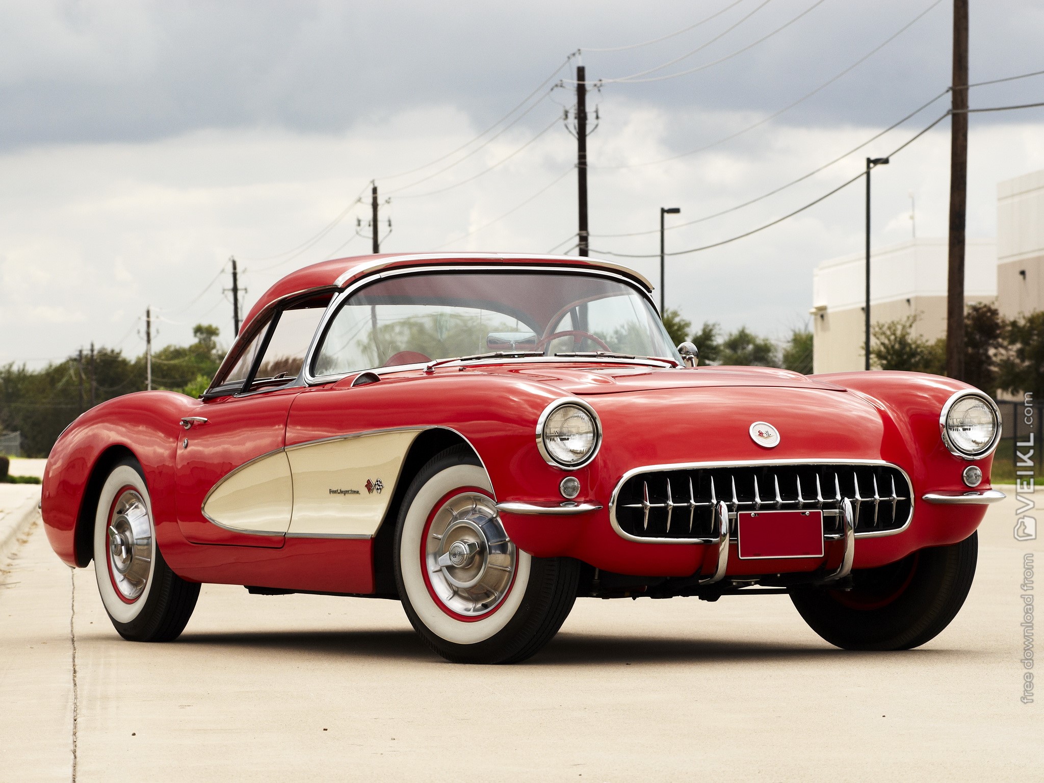 Chevrolet Corvette C1 Wallpaper 1957
