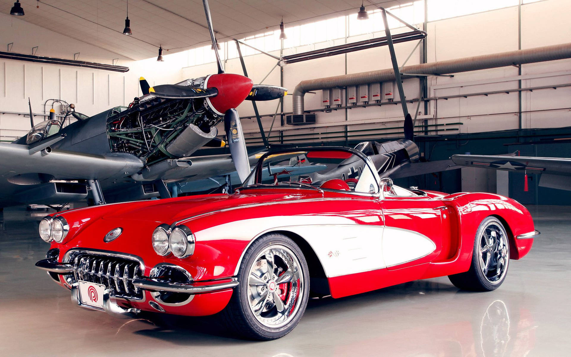 Majestic 1959 Red Chevrolet Corvette