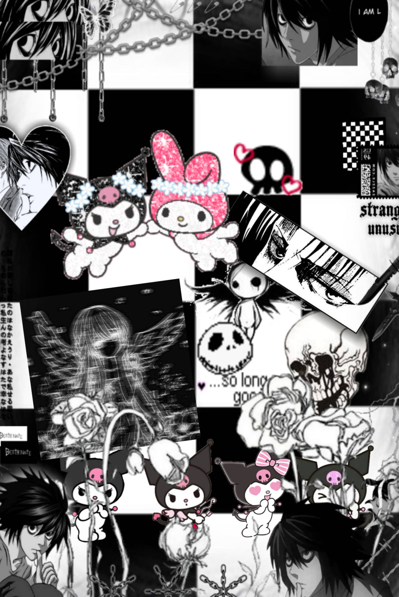 Download Free Emo Punk My Melody Kuromi