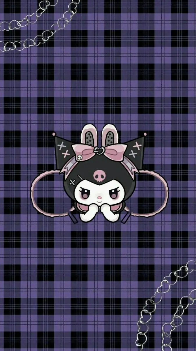 Kuromi purple wallpaper