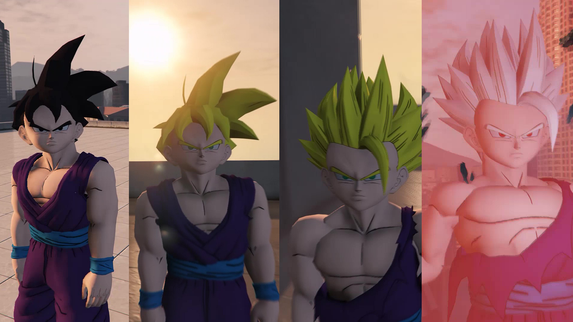 Dragon Ball Z. Teen Gohan. All Forms
