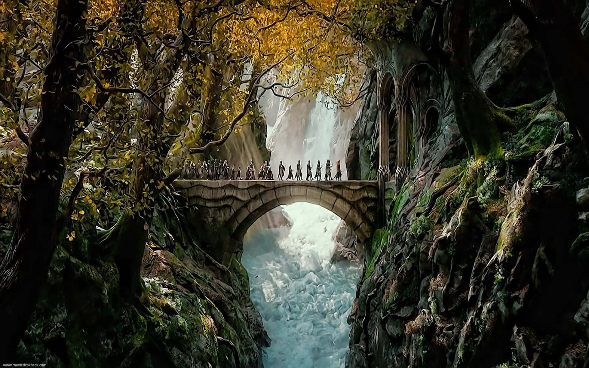 Majestic Landscape Of Middle Earth