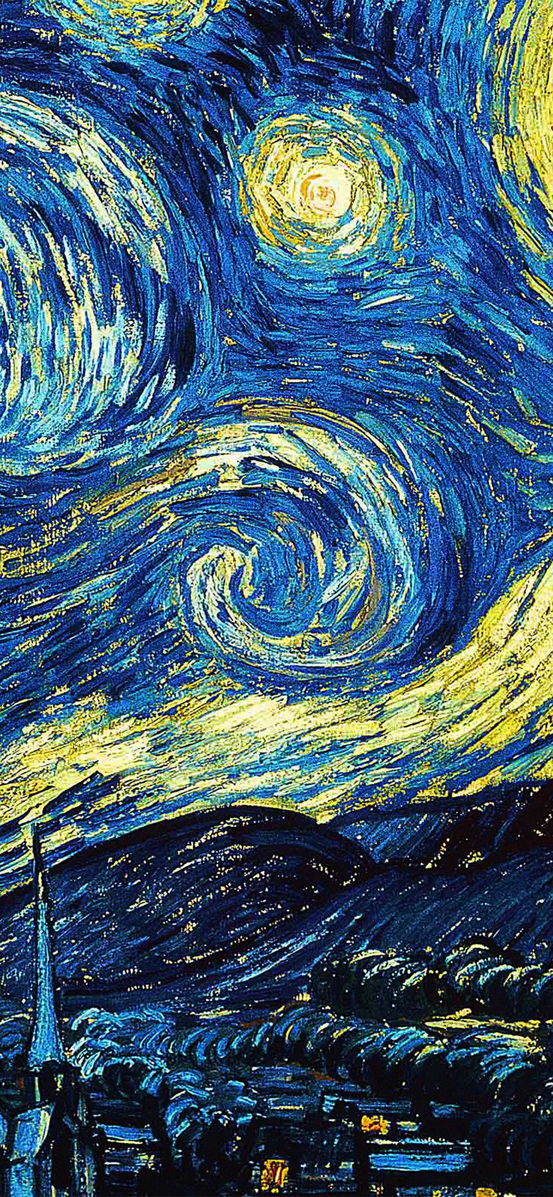 Starry Night Famous Paintings iPhone