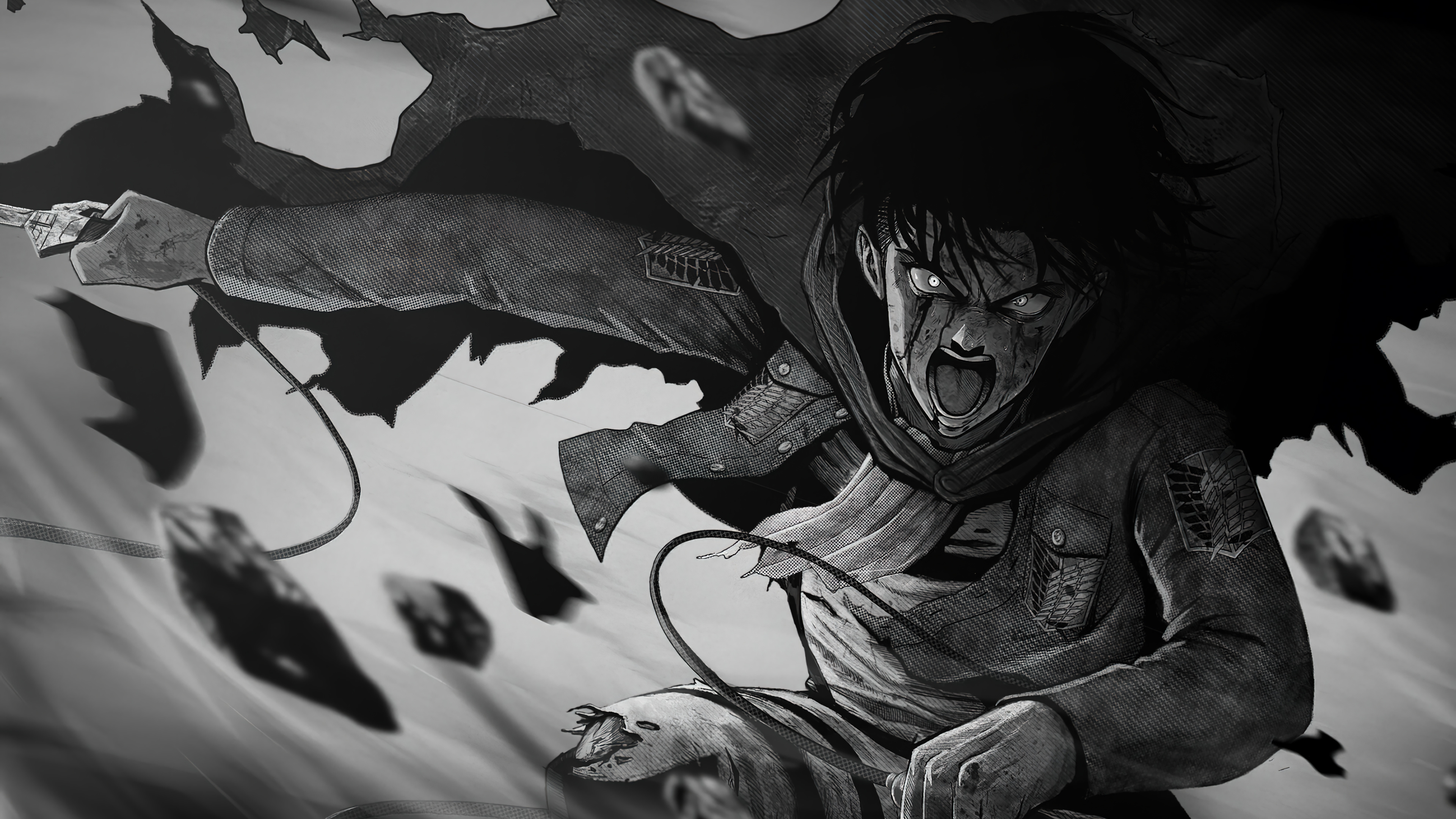 AoT Black And White Wallpapers Wallpaper Cave AoT Black And White Wallpapers Wallpaper Cave