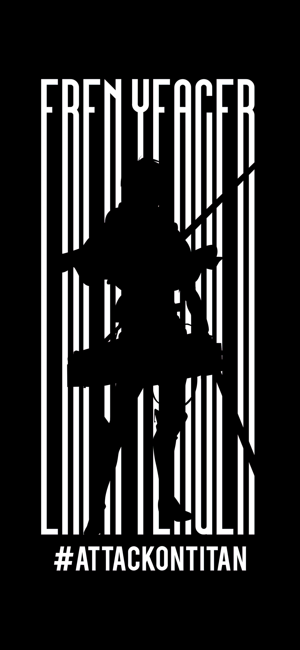 Eren Yeager Wallpaper 4K, Minimalist