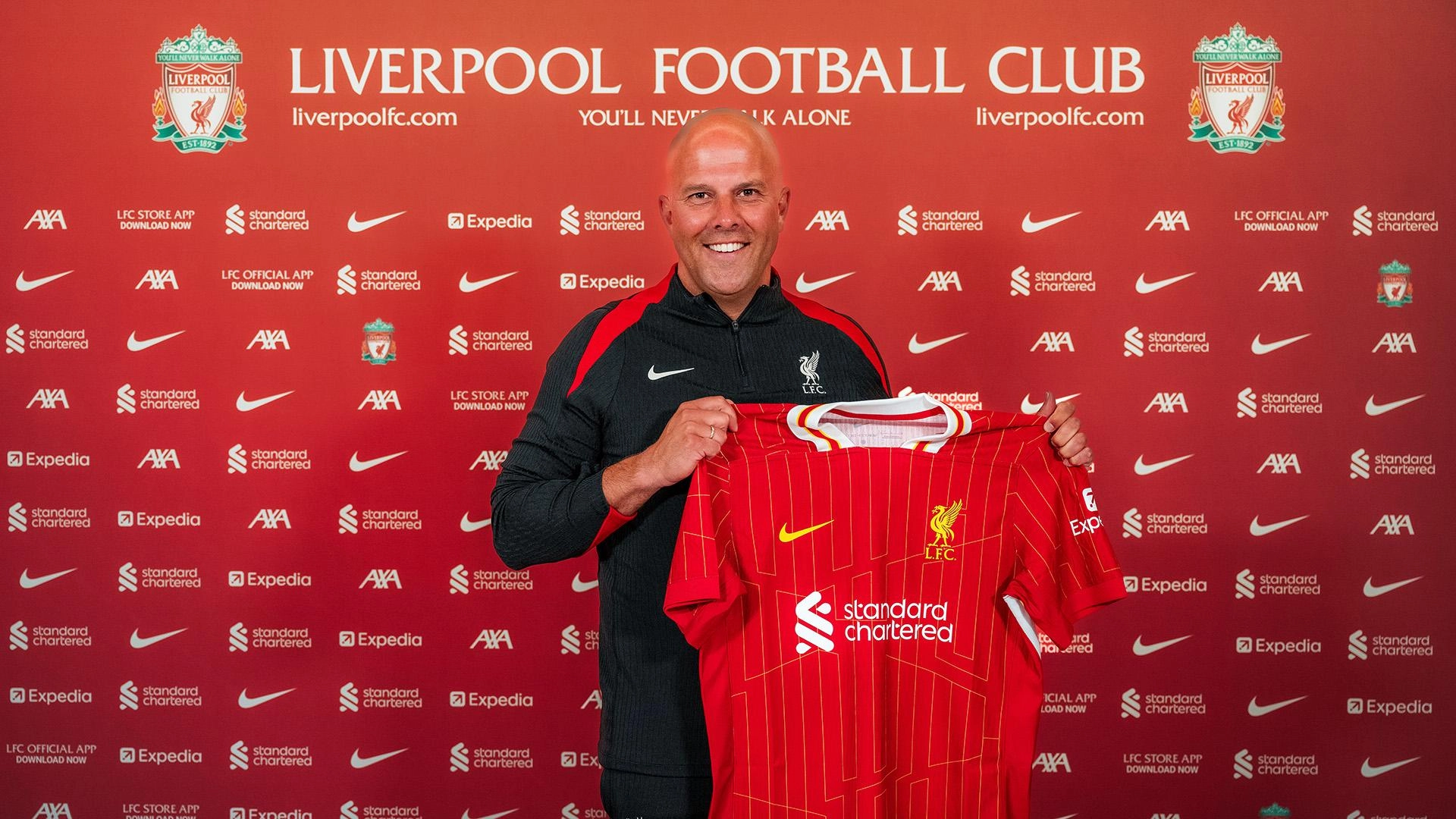 New LFC head coach Arne Slot at the AXA