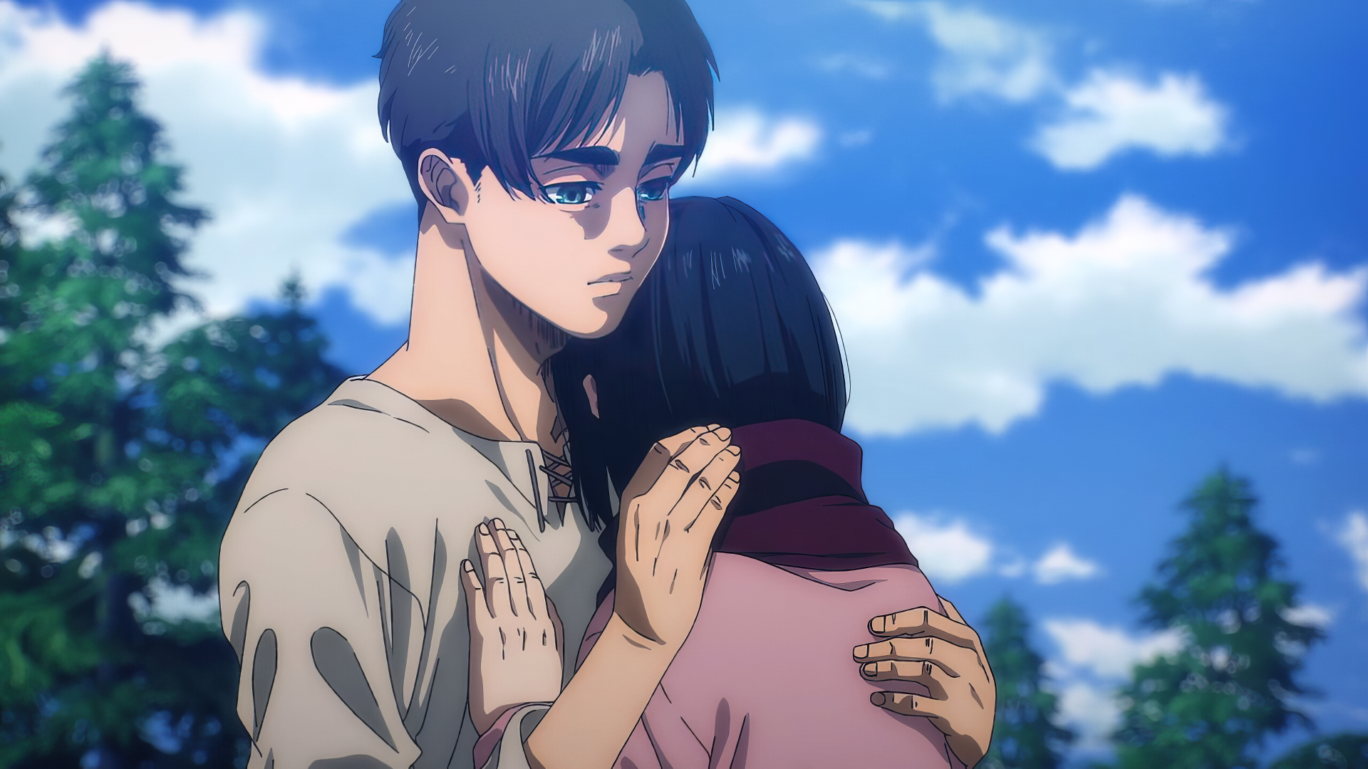 Download Eren & Mikasa HD Wallpaper