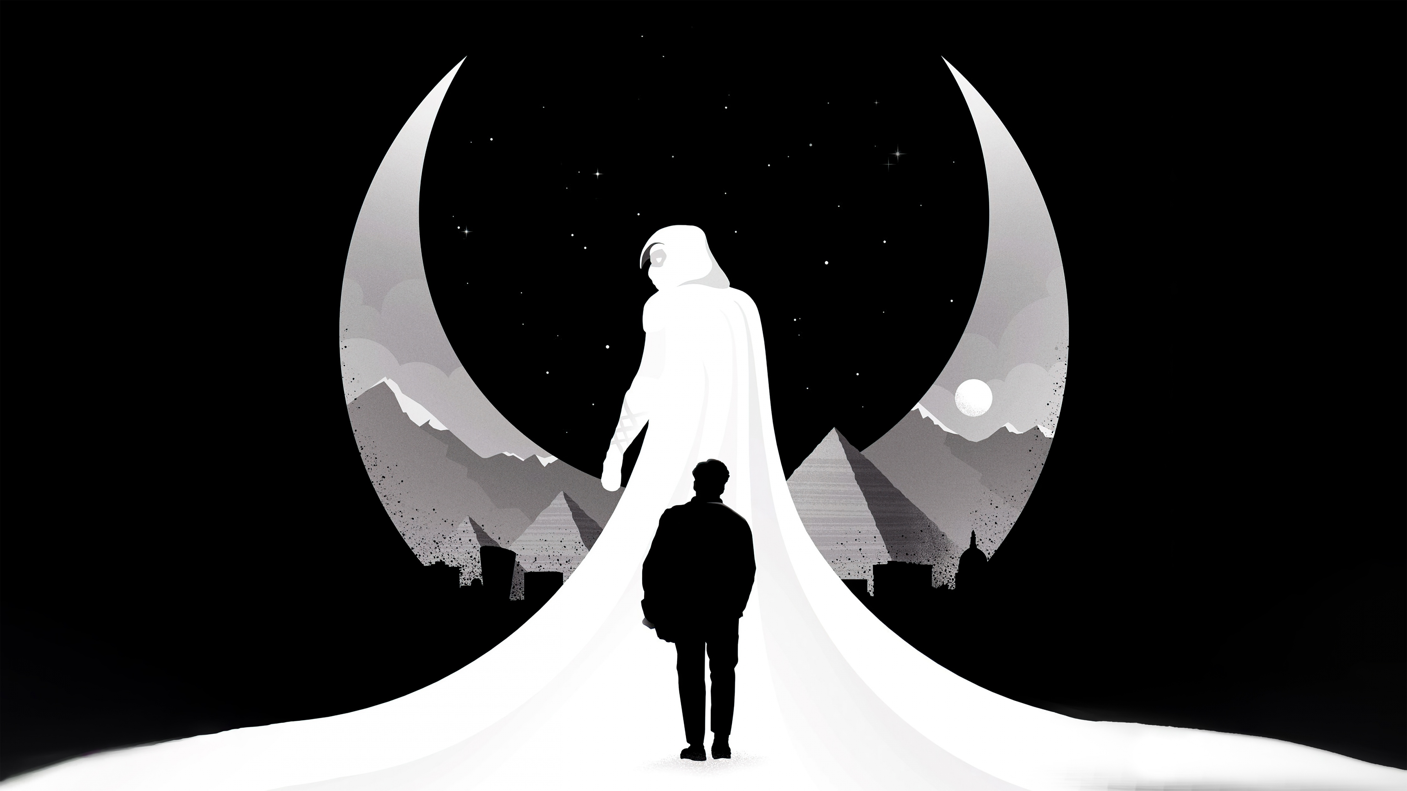 Moon Knight Wallpaper 4K, AMOLED