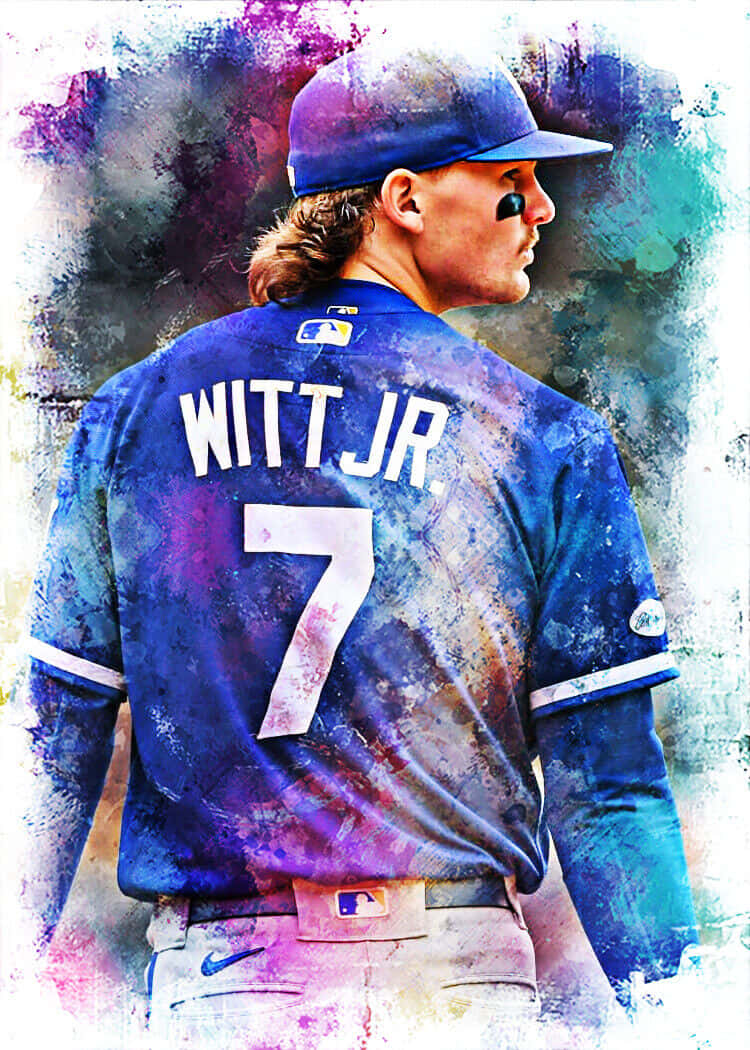 Artistic Baseball Portrait Wallpaper