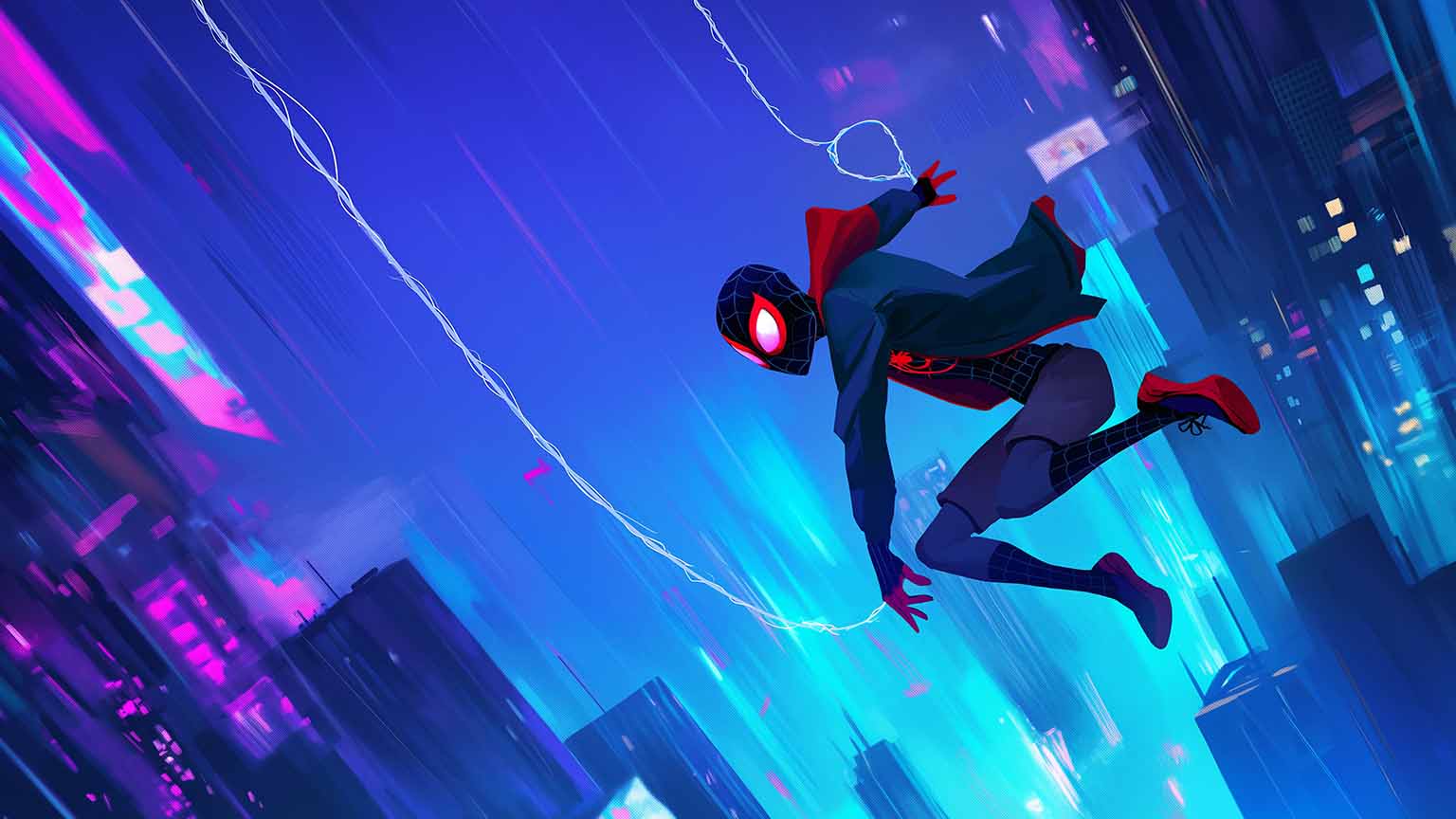 Spider Man Miles Morales Neon City