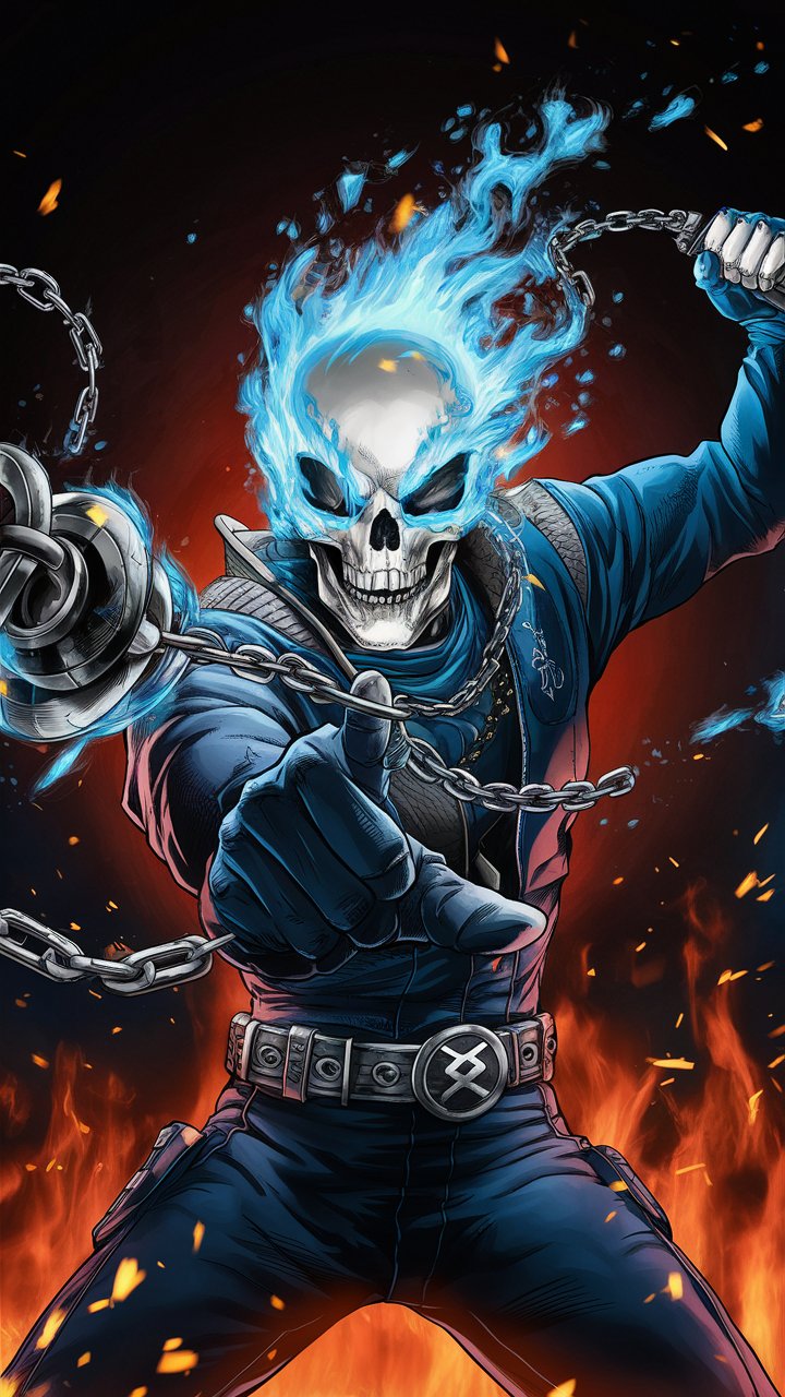 Ghost Comic Mobile Wallpaper