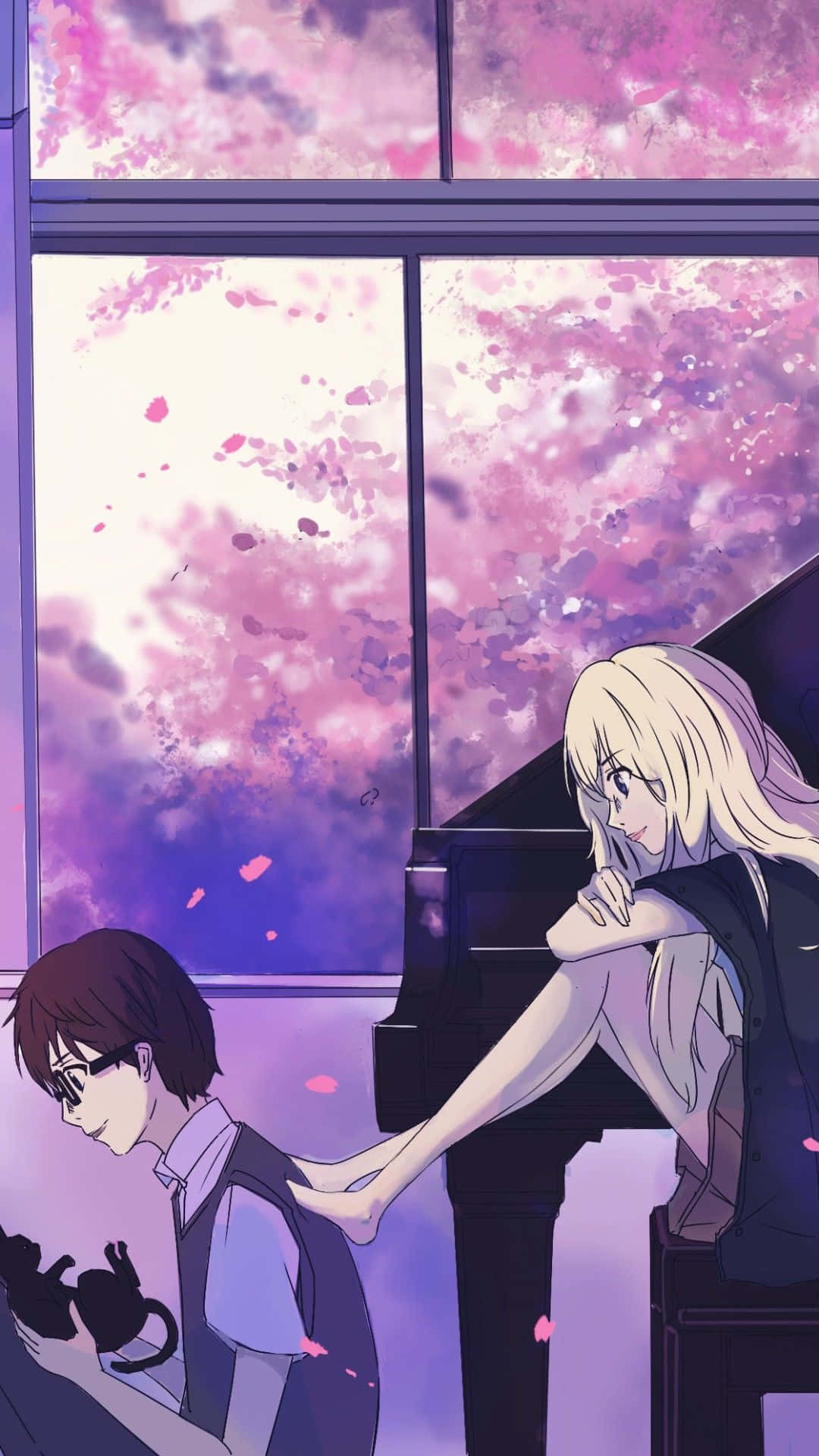 Your Lie In April iPhone Wallpaper