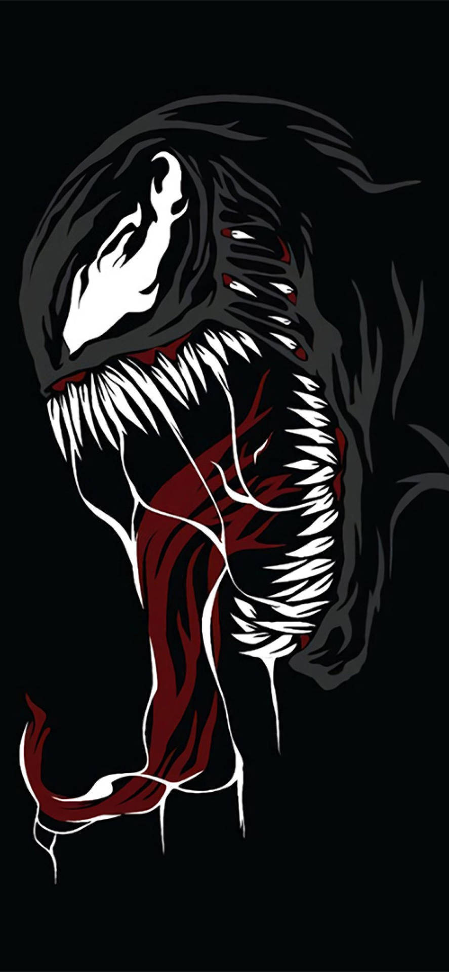 Caption: minimalist Venom Art Design
