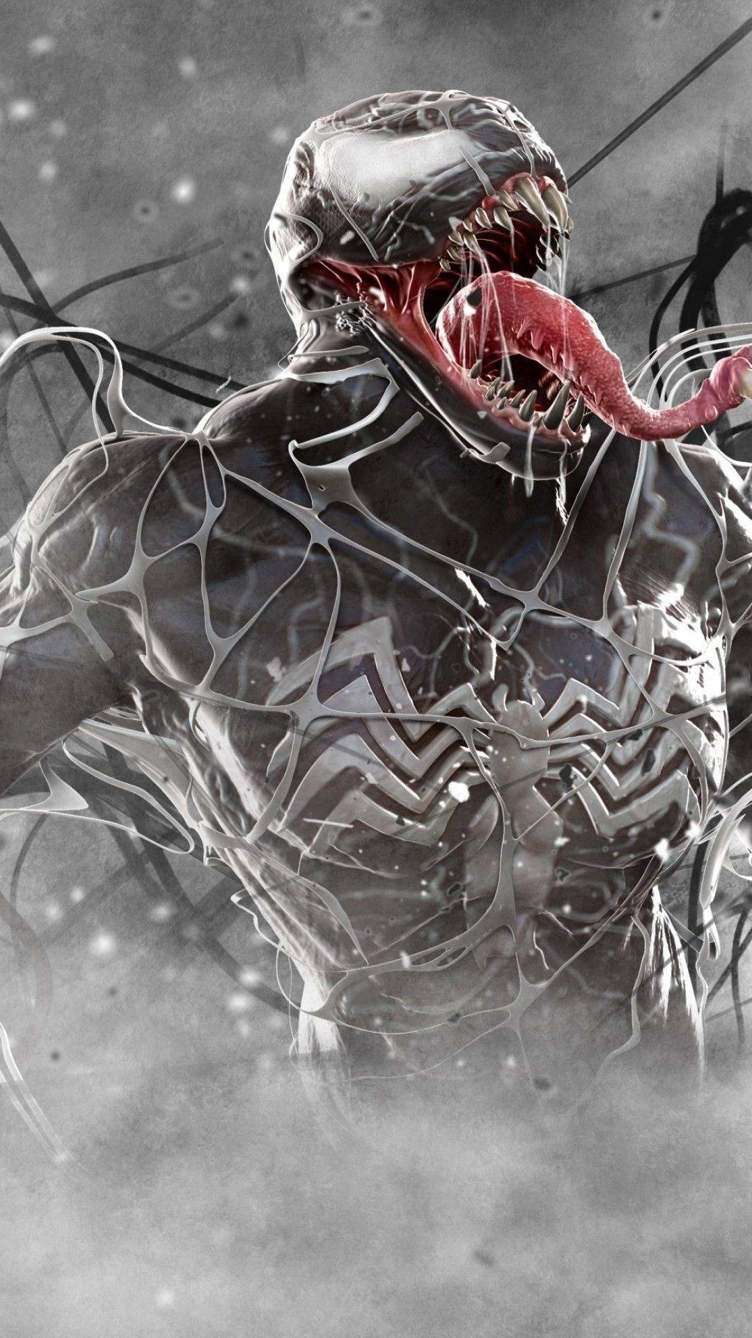 Screaming Venom iPhone Wallpaper