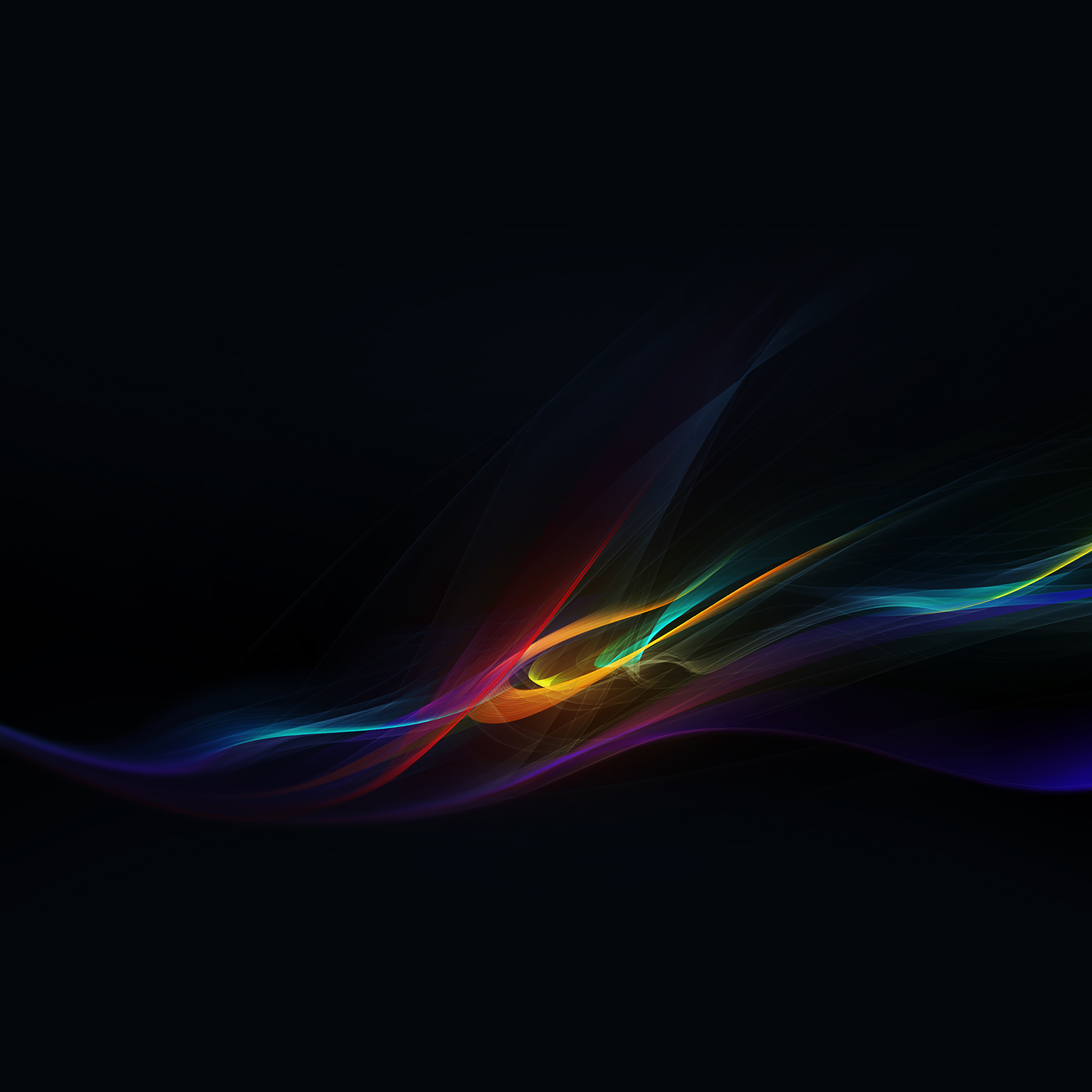 Abstract Line Dark Minimal Graphic