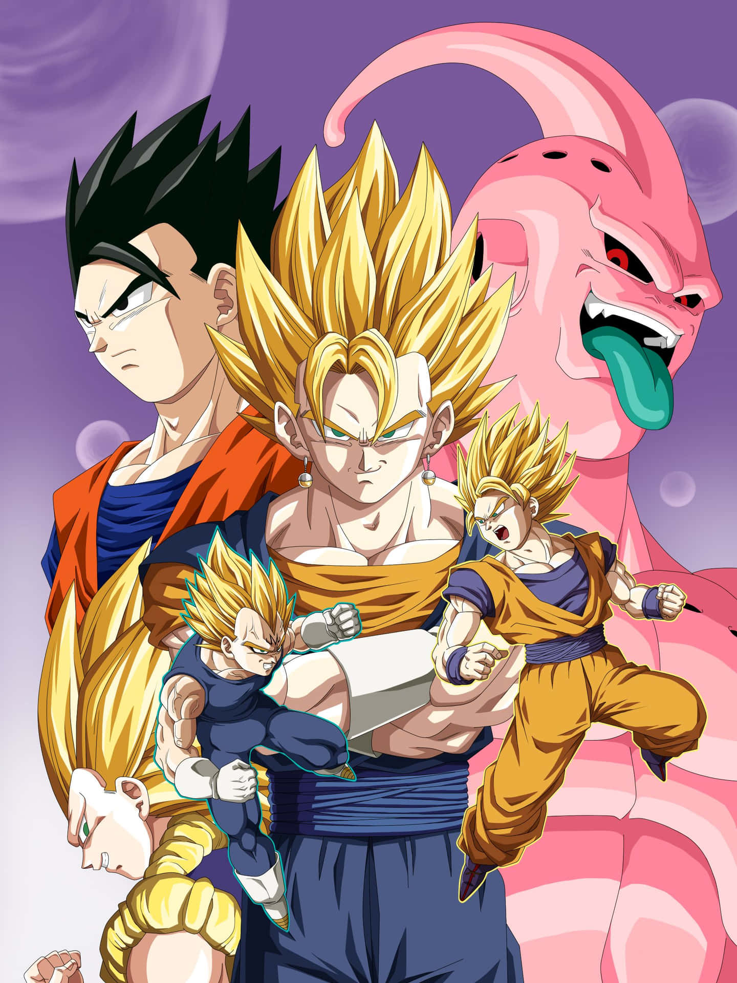 Download Goku, Vegeta and Majin Buu