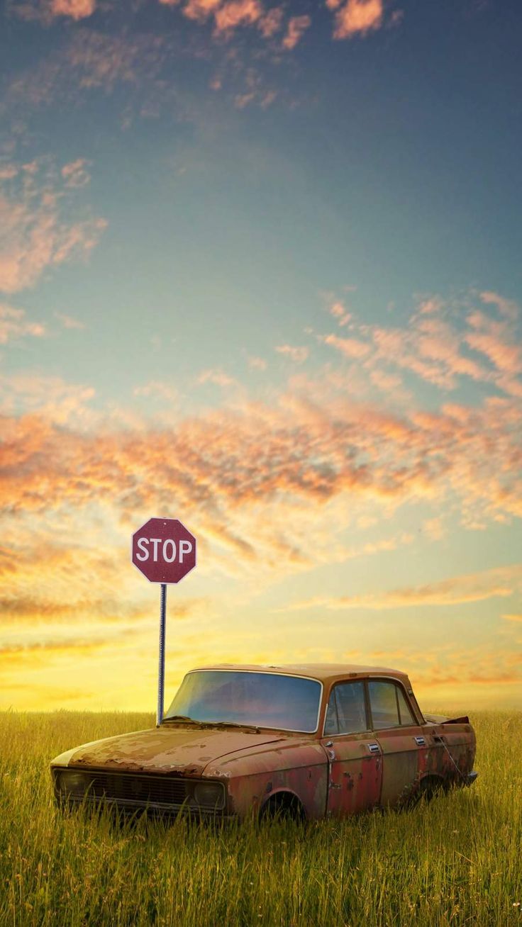 Abandoned Car iPhone Wallpaper. Best