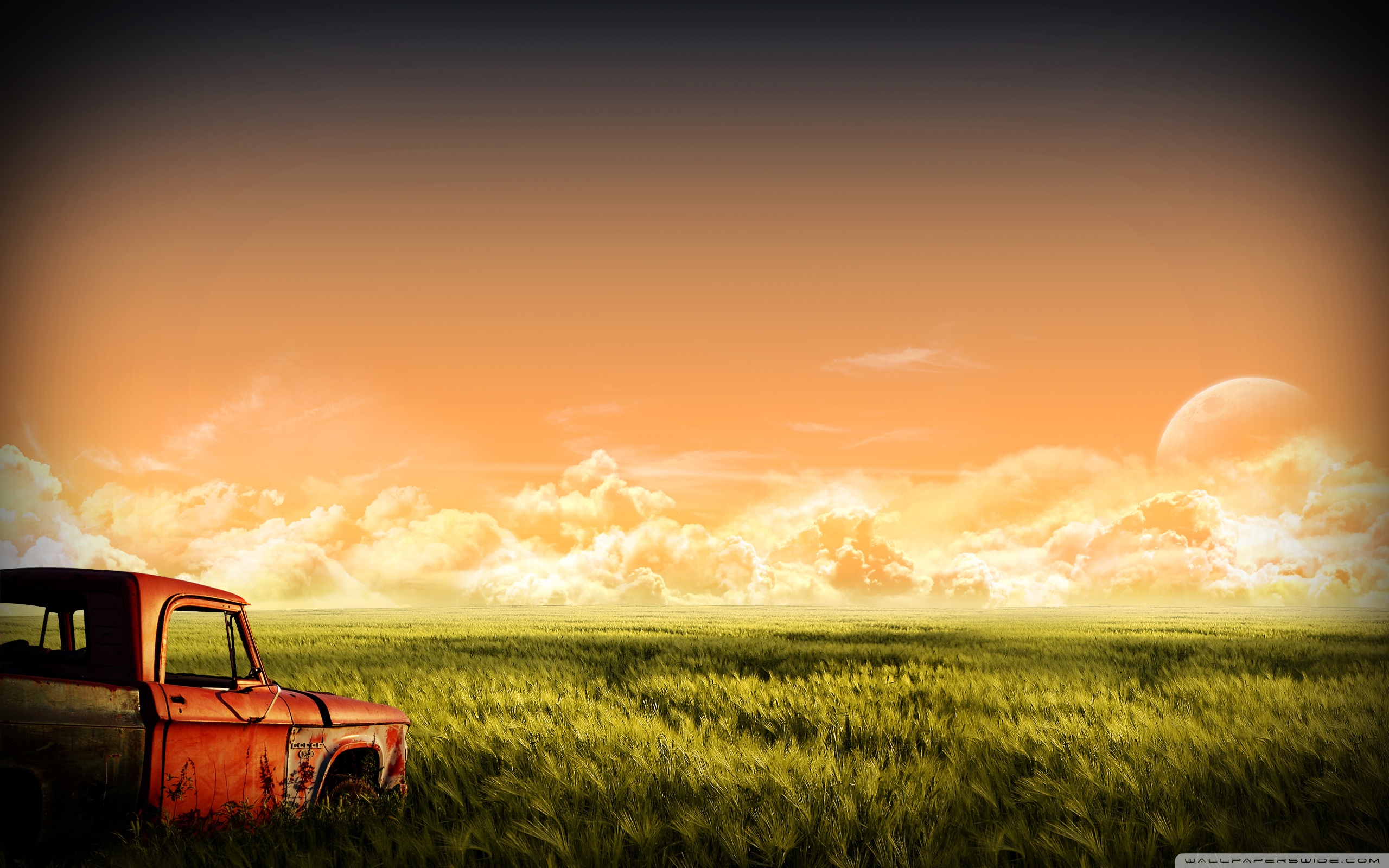 Abandoned Old Car Ultra HD Wallpaper