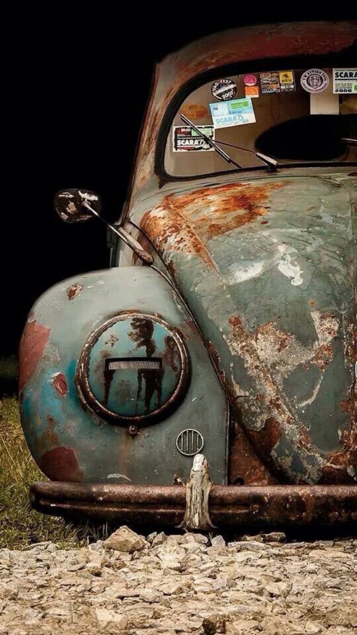 Vintage cars, Abandoned cars, Vintage