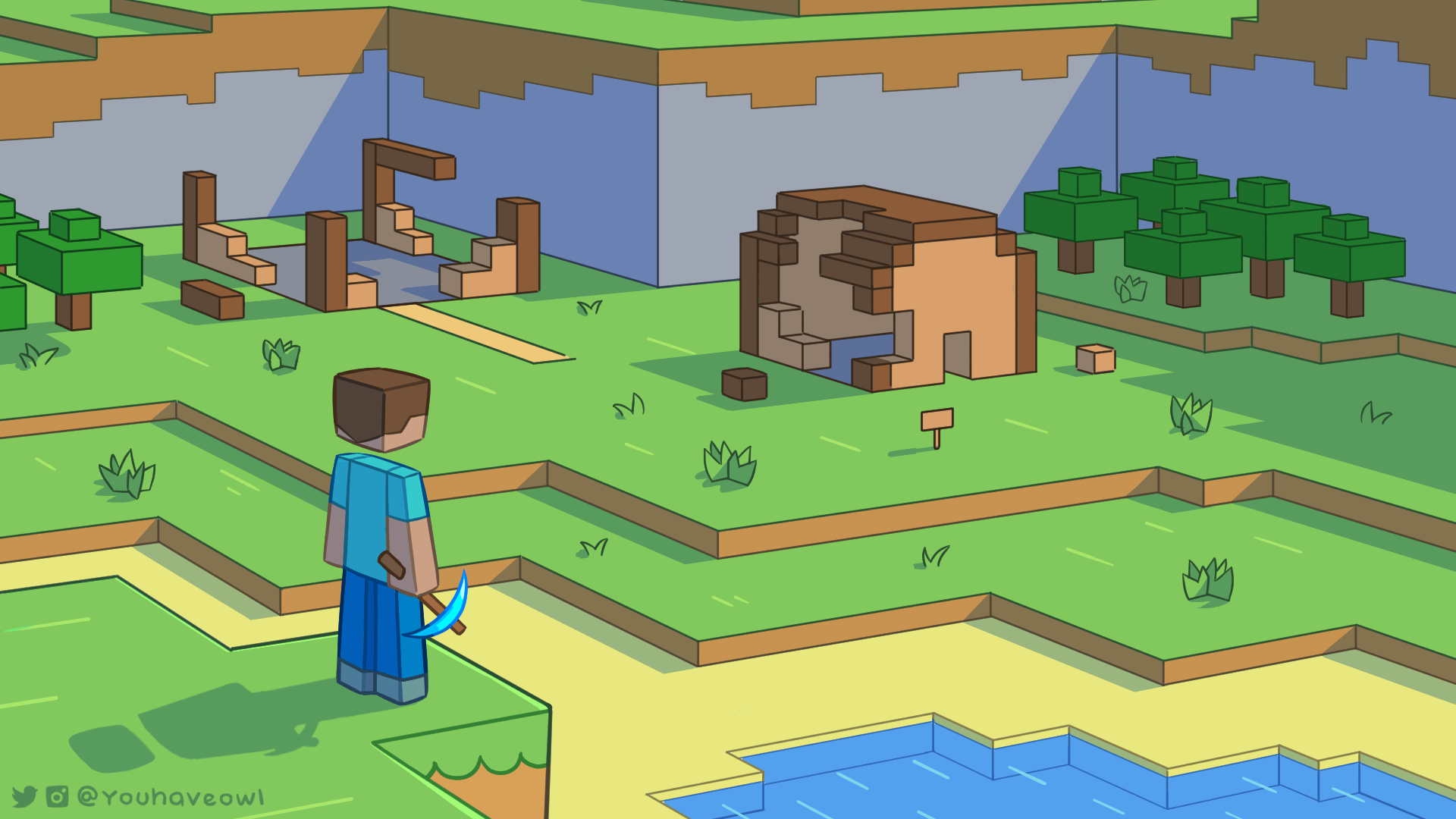 Cool minecraft wallpaper