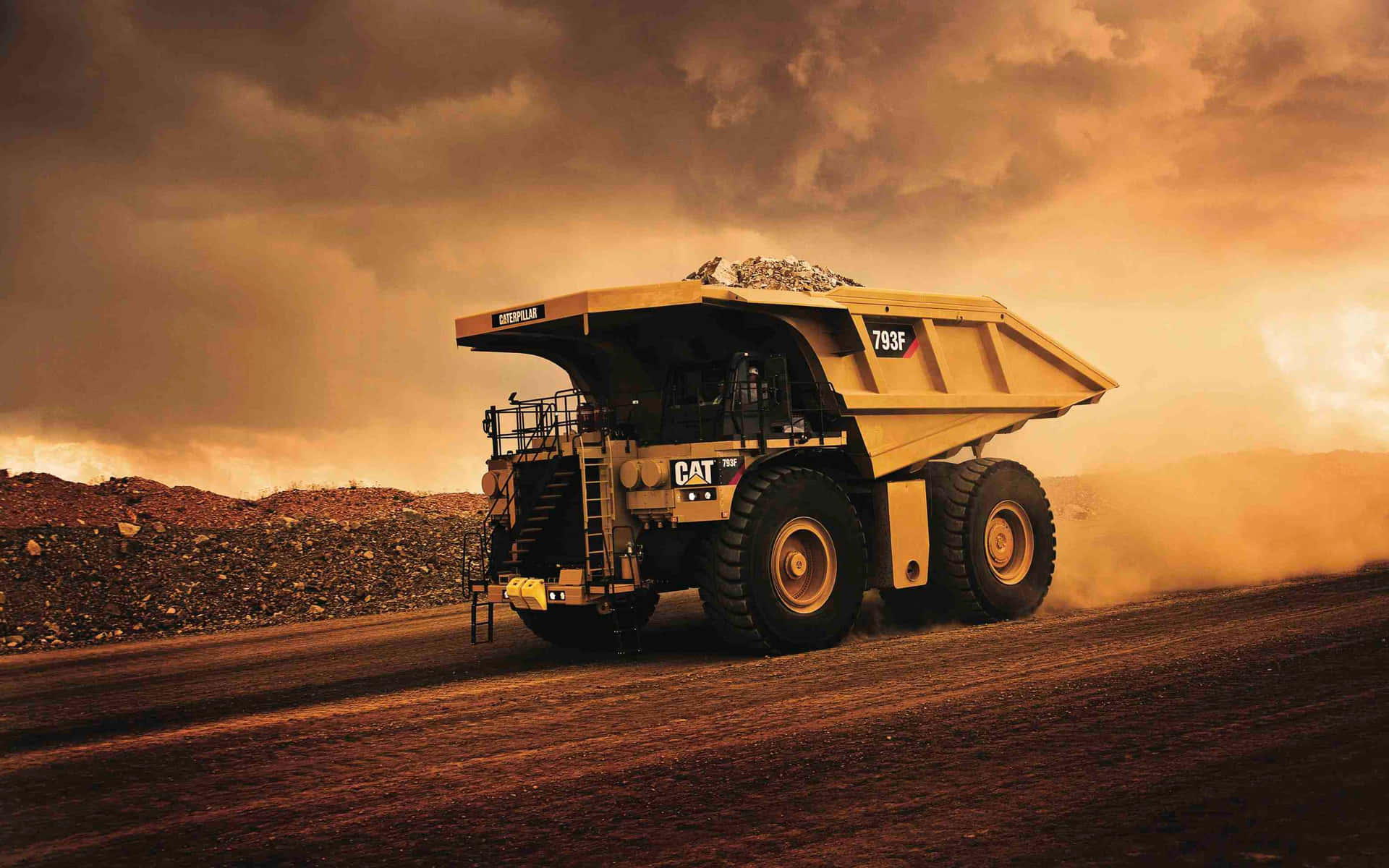 Industrial Equipment at Mining Site