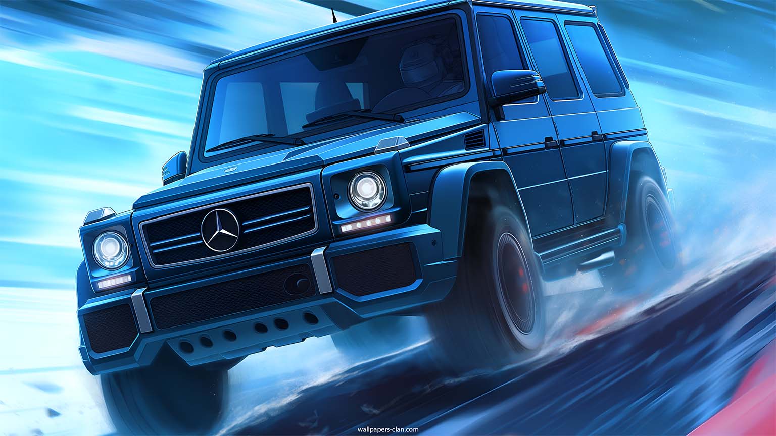 Mercedes G63 Speeding Desktop Wallpaper