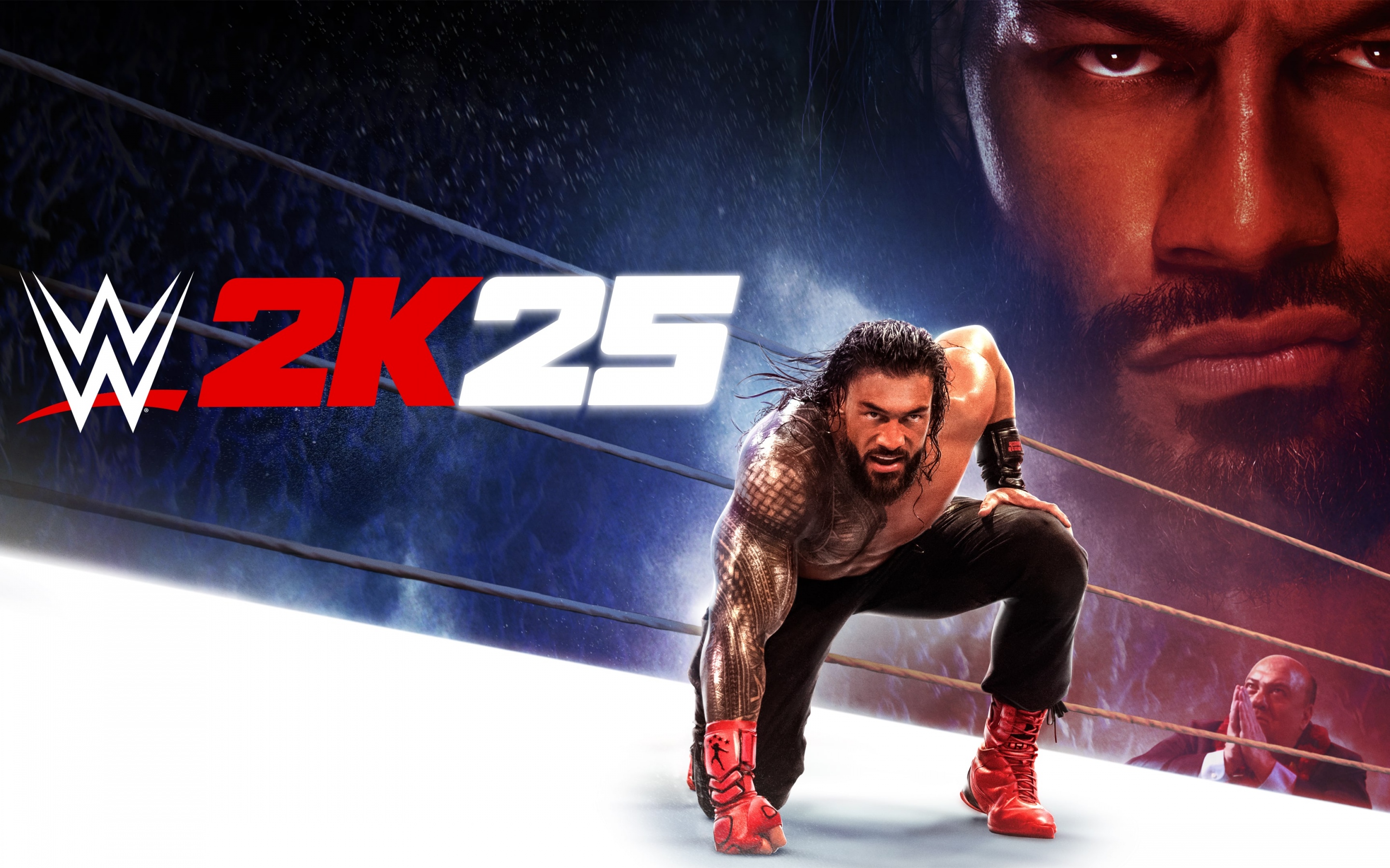 WWE 2K25 Wallpaper 4K, Roman Reigns