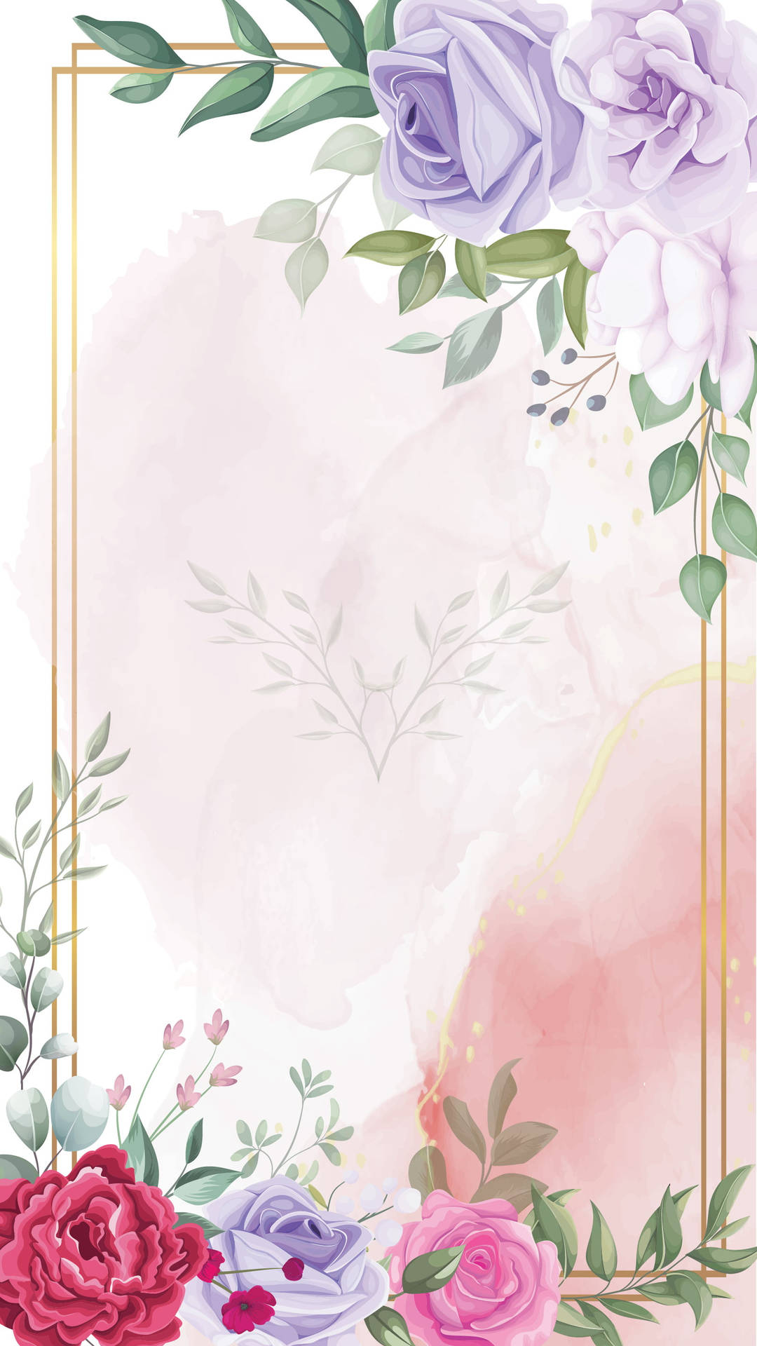 Flower Mobile Aesthetic Frame Wallpaper