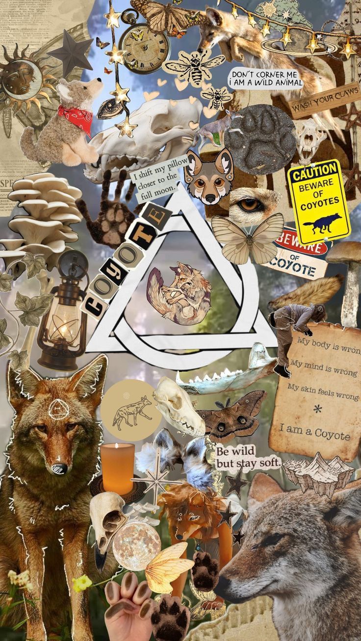 Coyote Therian Board Wallpaper!