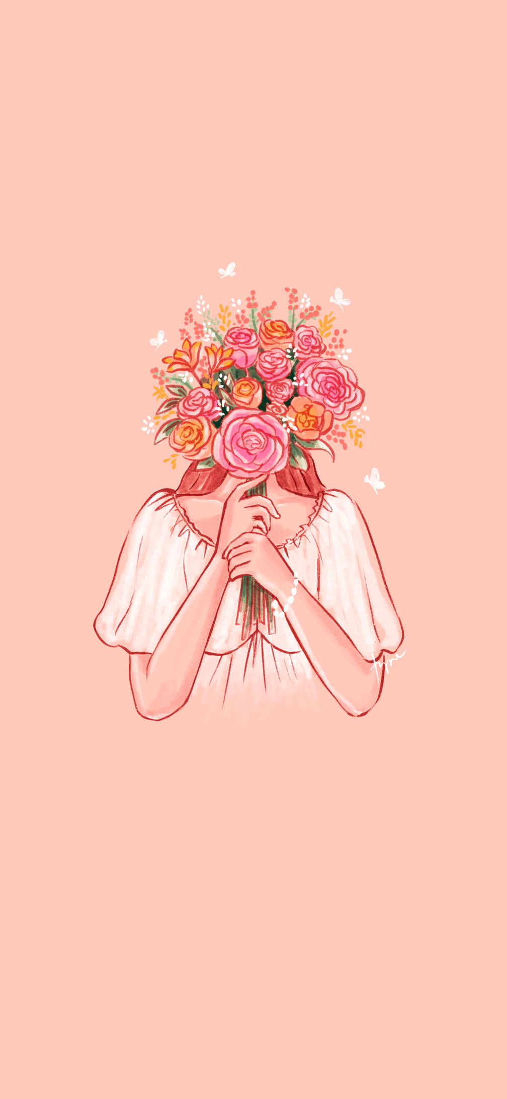 flowers. Mobile wallpaper 1008x2184