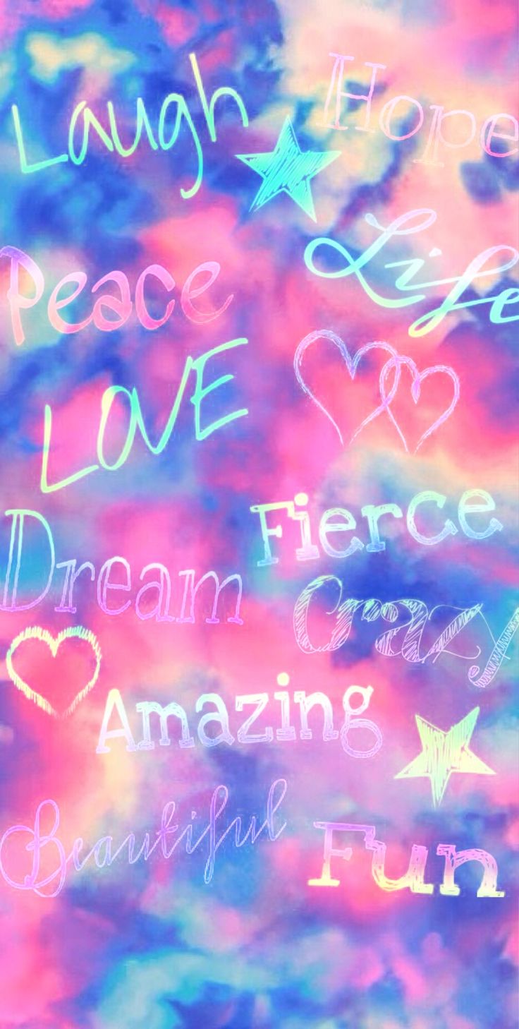Colorful, girly, quotes