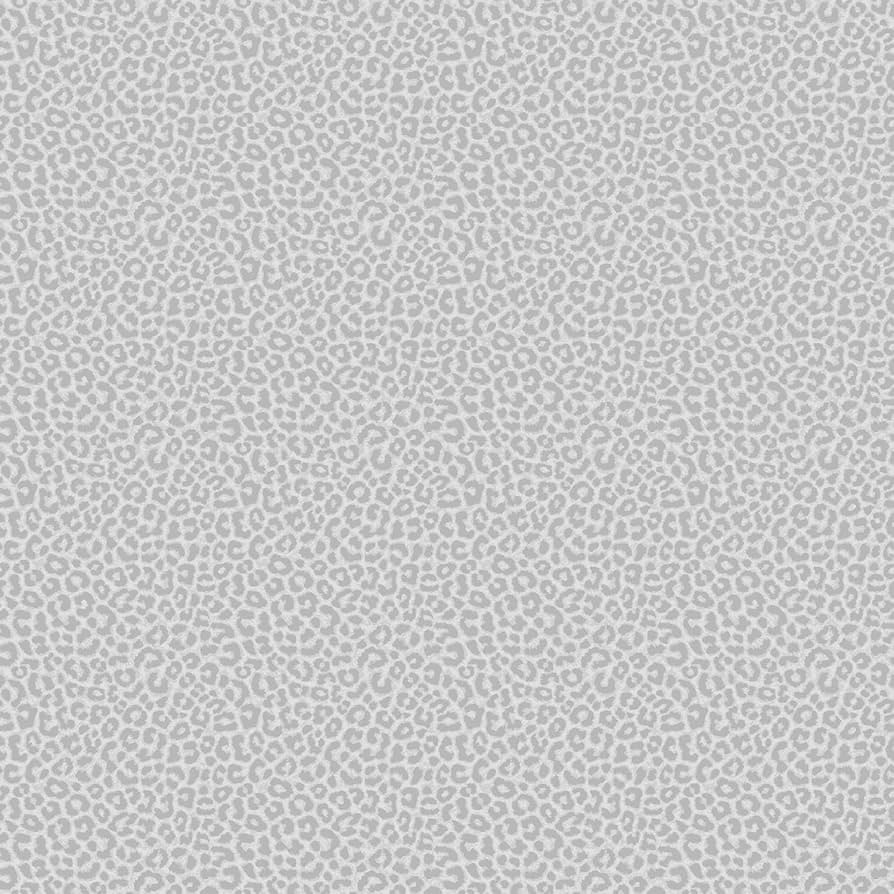 Silver Grey White Leopard Print