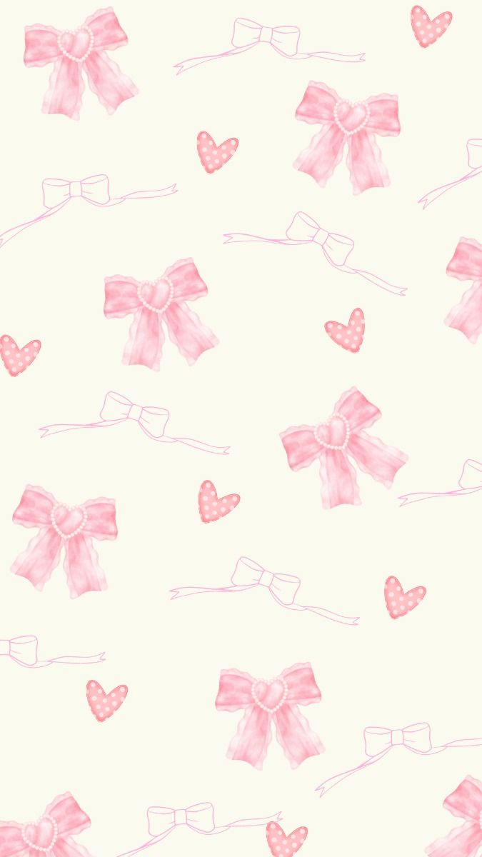 coquette aesthetic pink bow wallpaper