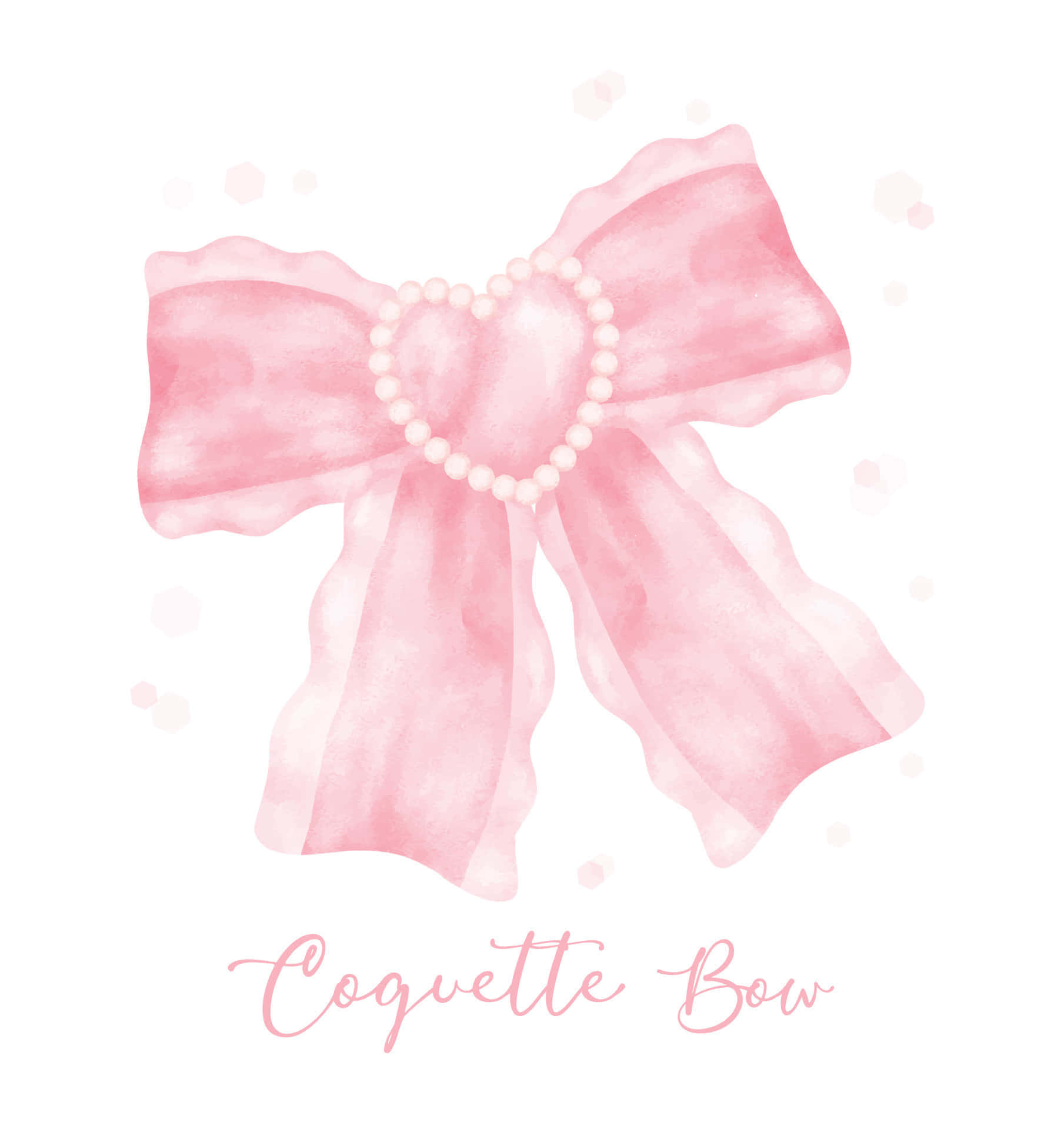 Download Pink Coquette Bow Watercolor