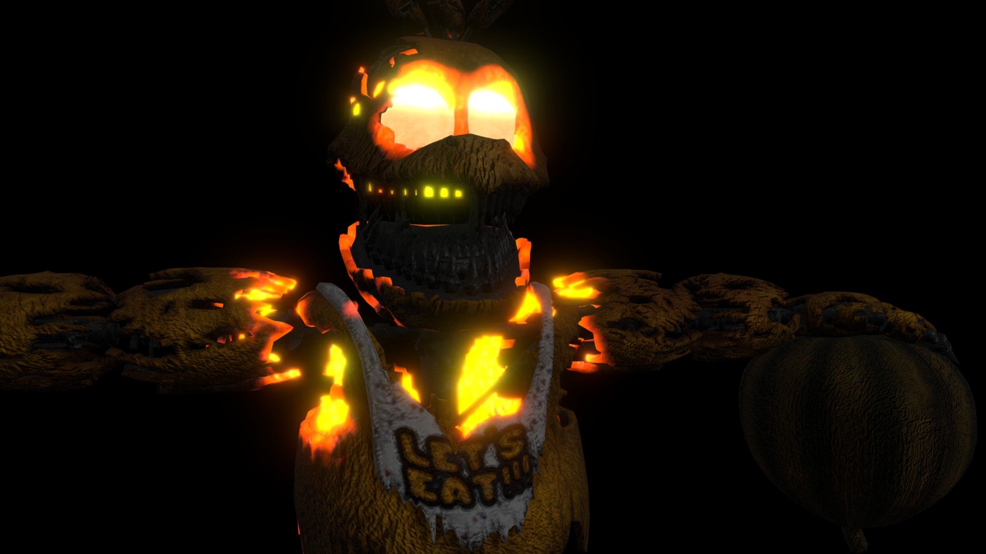 Jack O Chica Free 3D Model