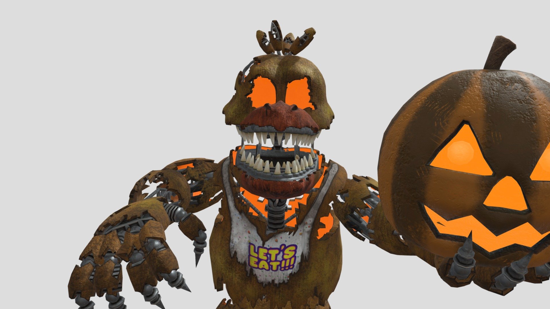Jack O Chica Free 3D Model