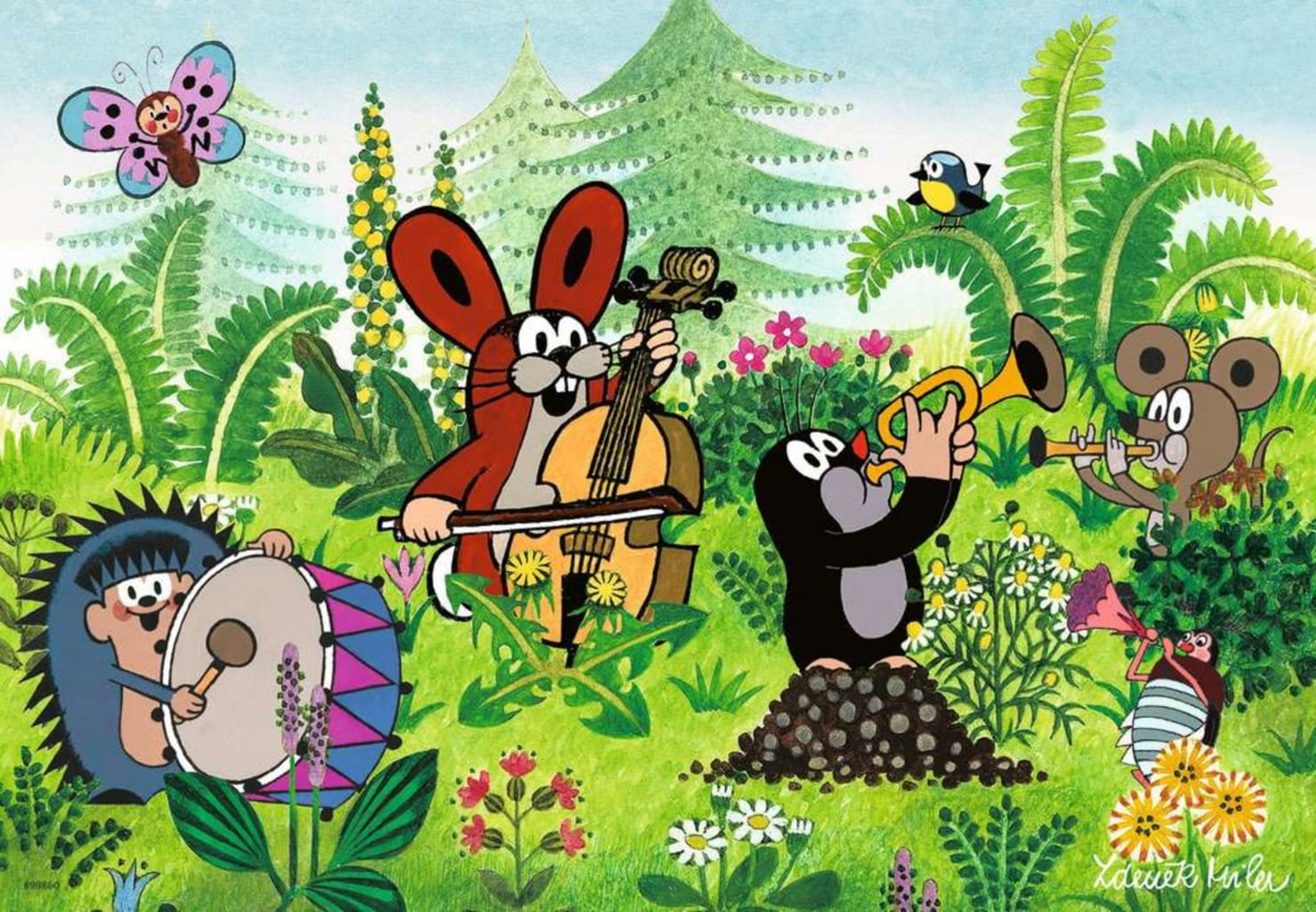 Ravensburger Puzzle Mole, garden