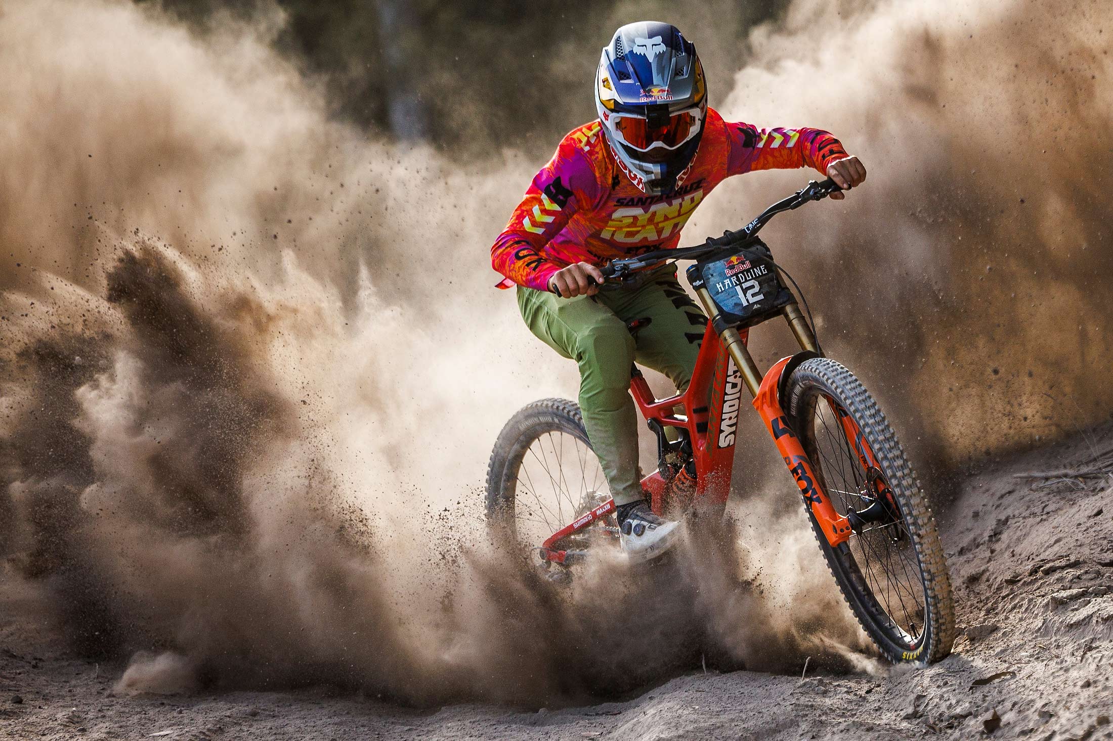 Redbull Hardline practice photo