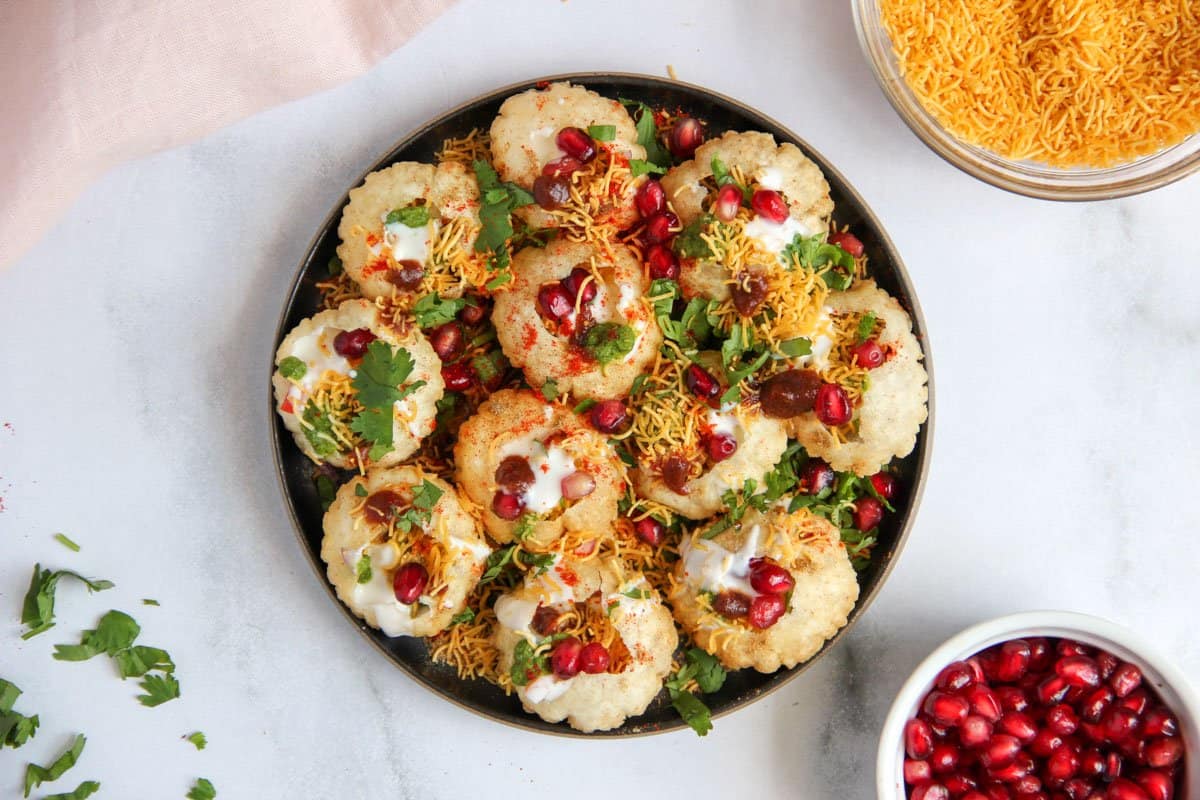 Dahi Puri. Dahi Batata Puri. Dahi Sev