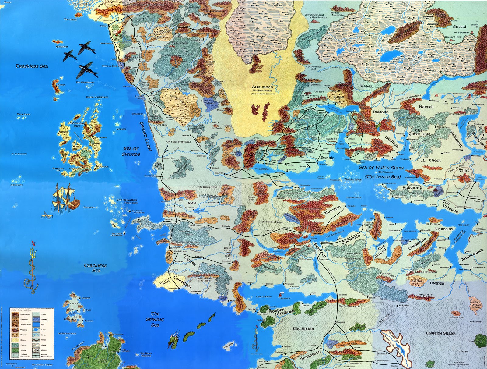 Fantasy Map Review IV: Forgotten Realms