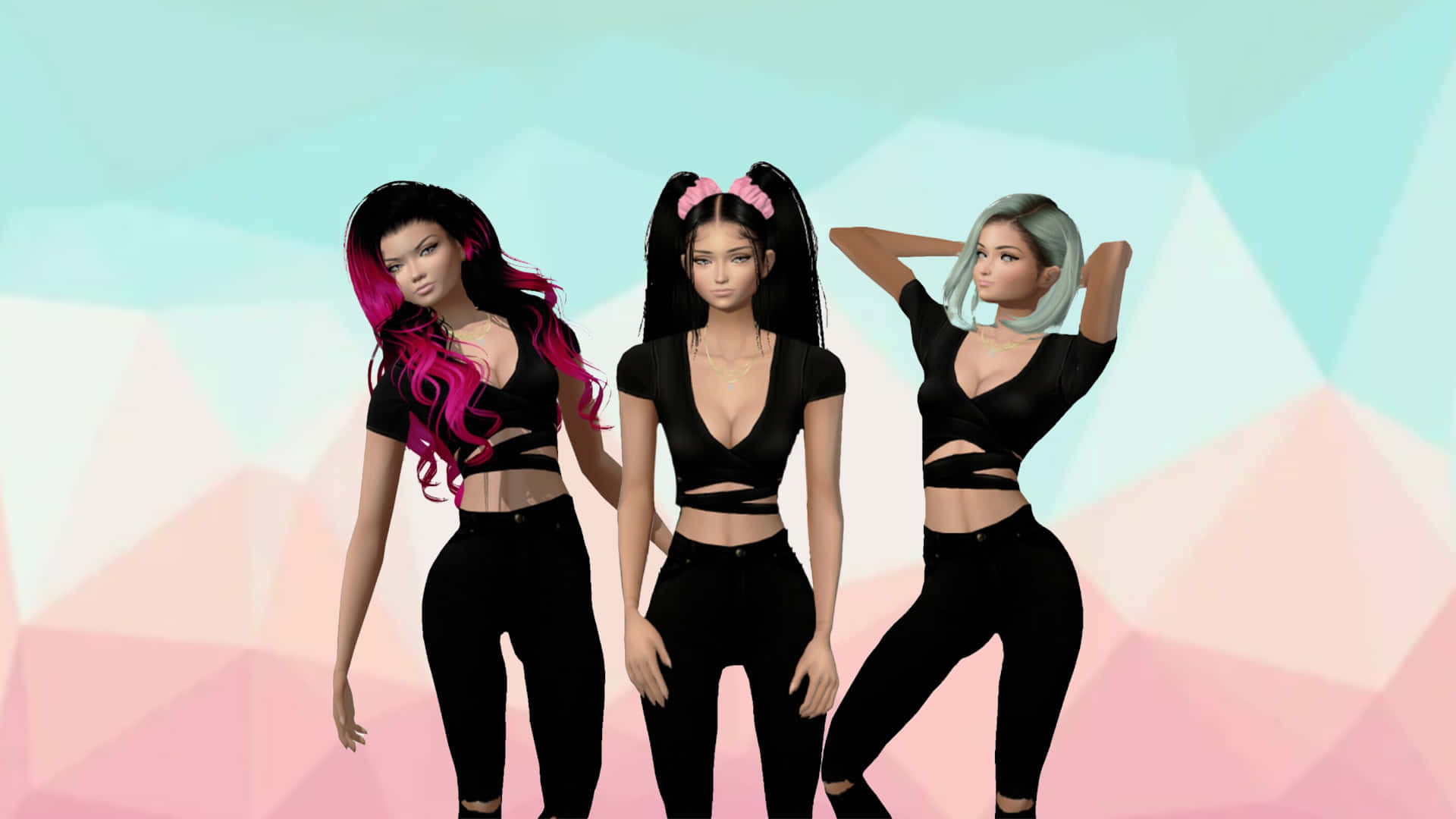 Download Pastel IMVU Girls Wallpaper